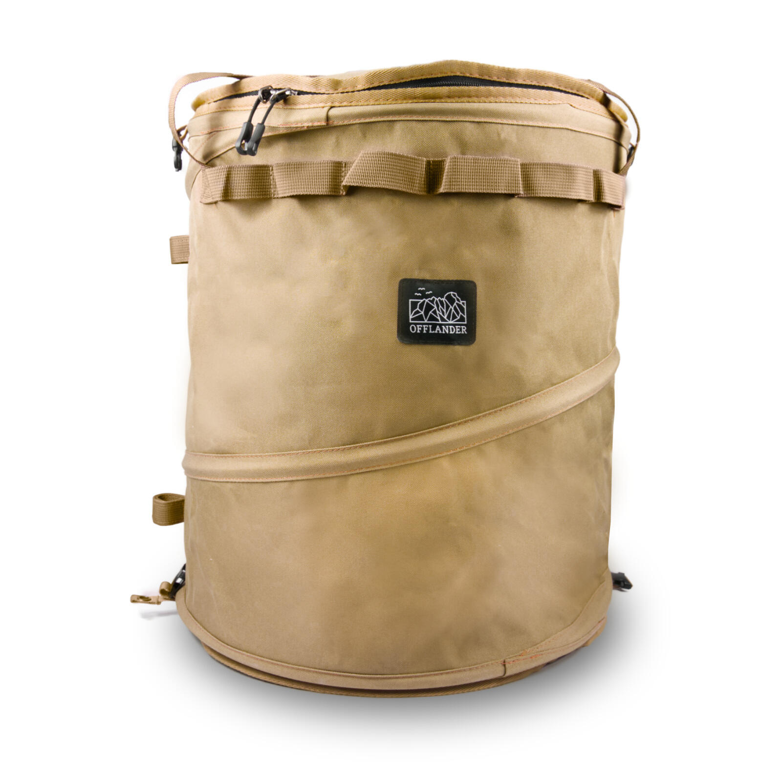 Cylindryczny kosz kempingowy OFFLANDER 60L khaki
