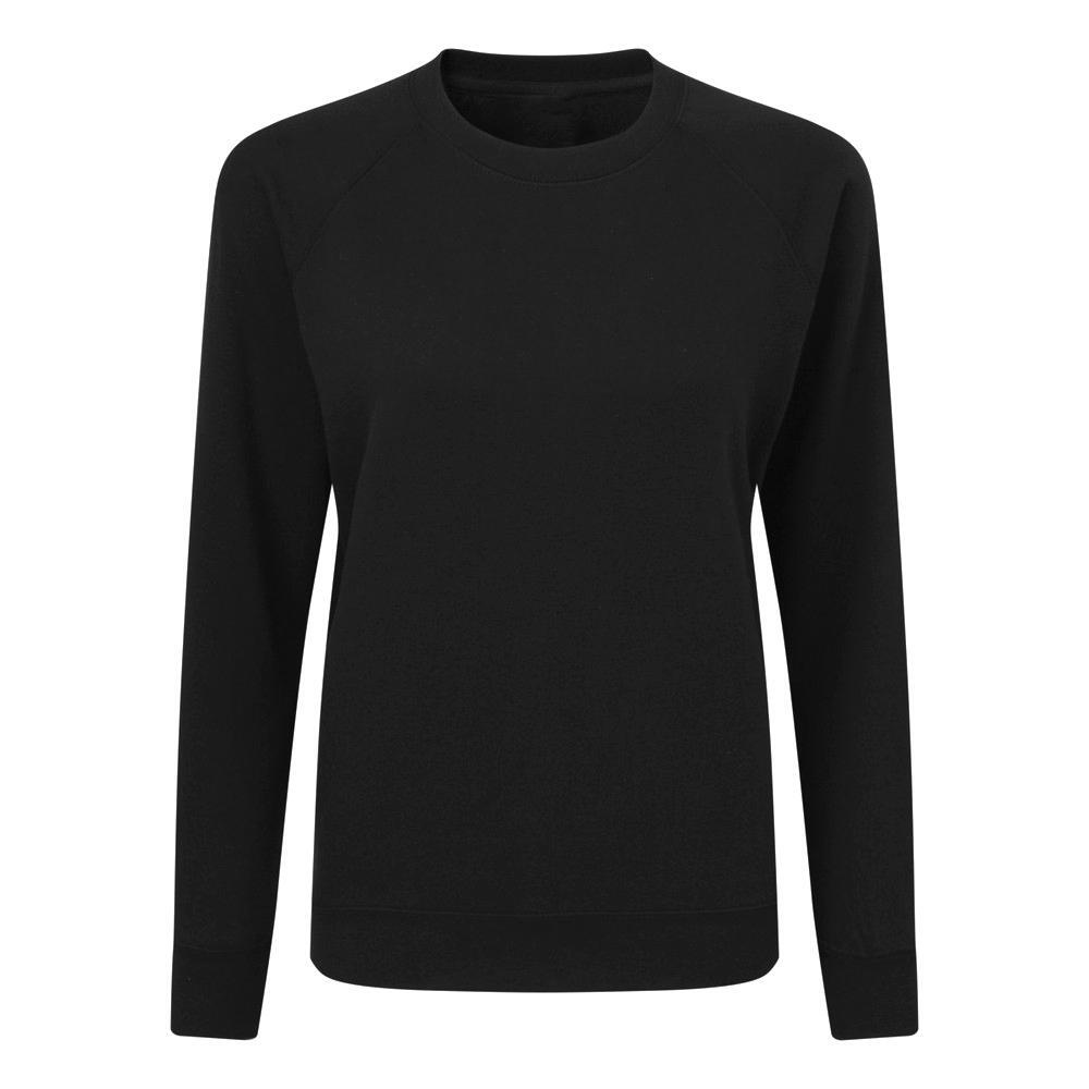 Damska Raglanowa Bluza Z Okrągłym Wycięciem Pod Szyją