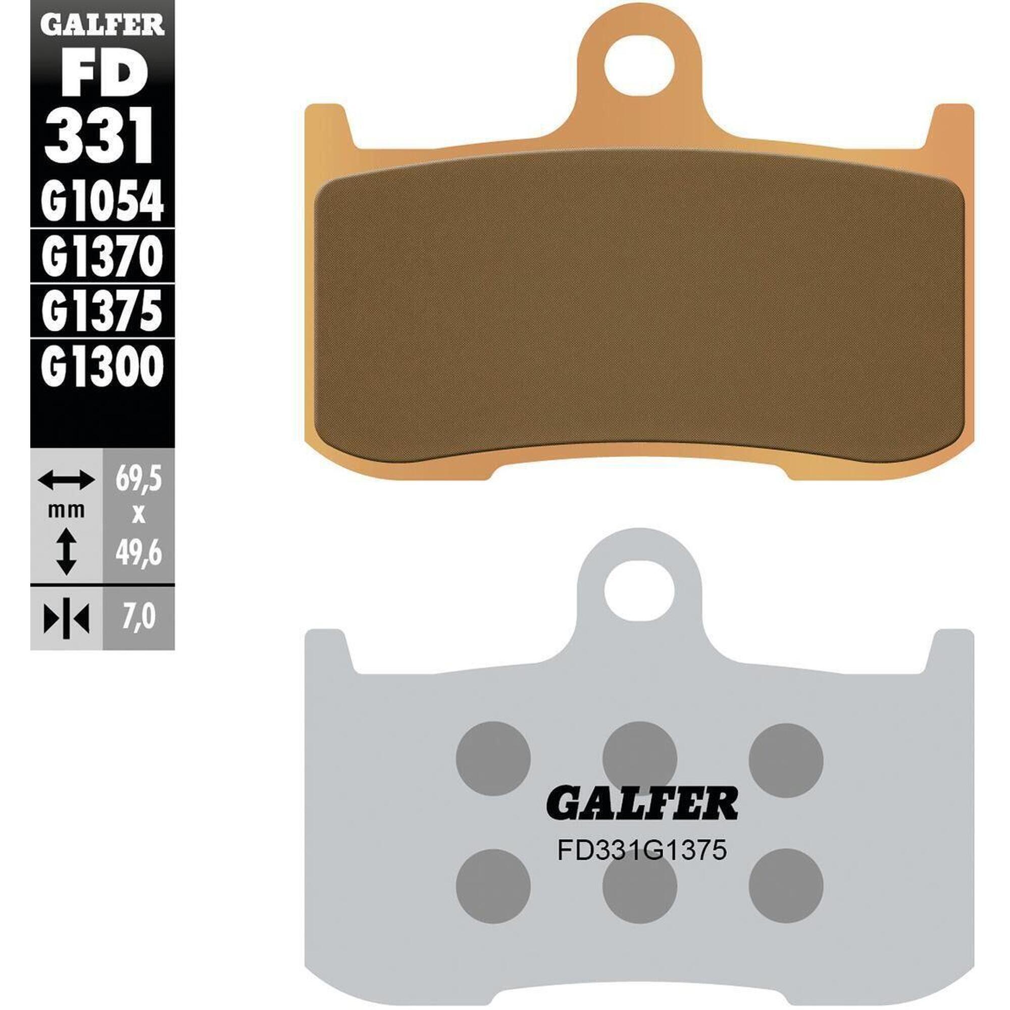 Klocki hamulcowe Galfer FD331 G1375 z metalu syntetycznego