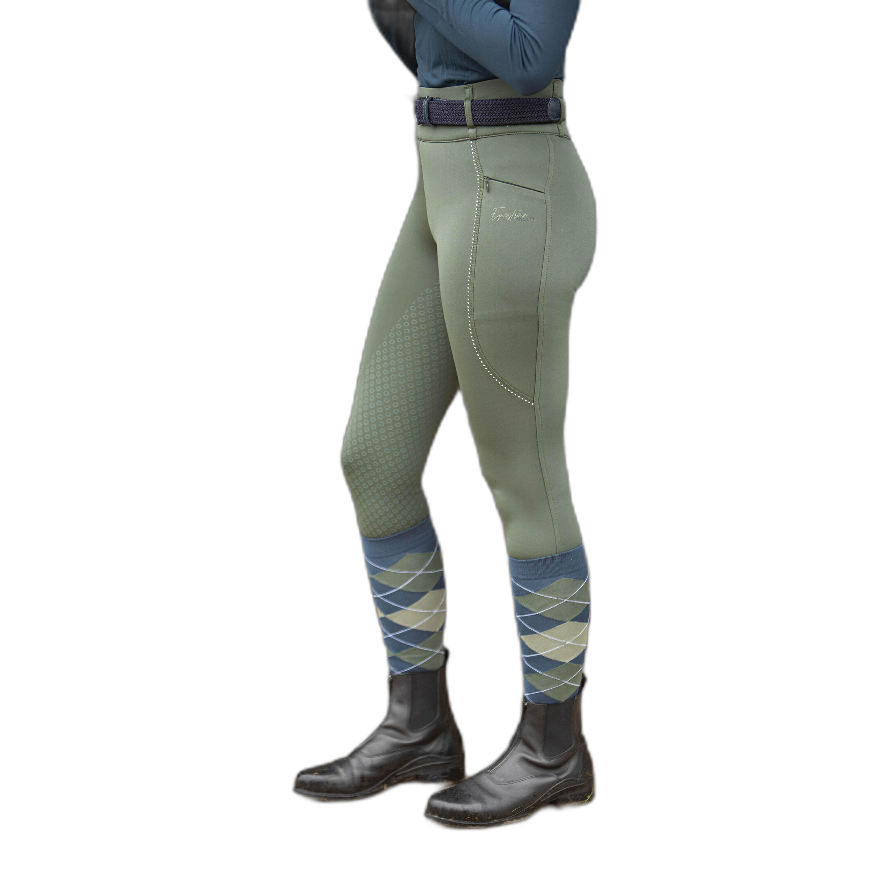 Damskie spodnie jeździeckie o pełnej przyczepności Harry's Horse Trendy Charlie