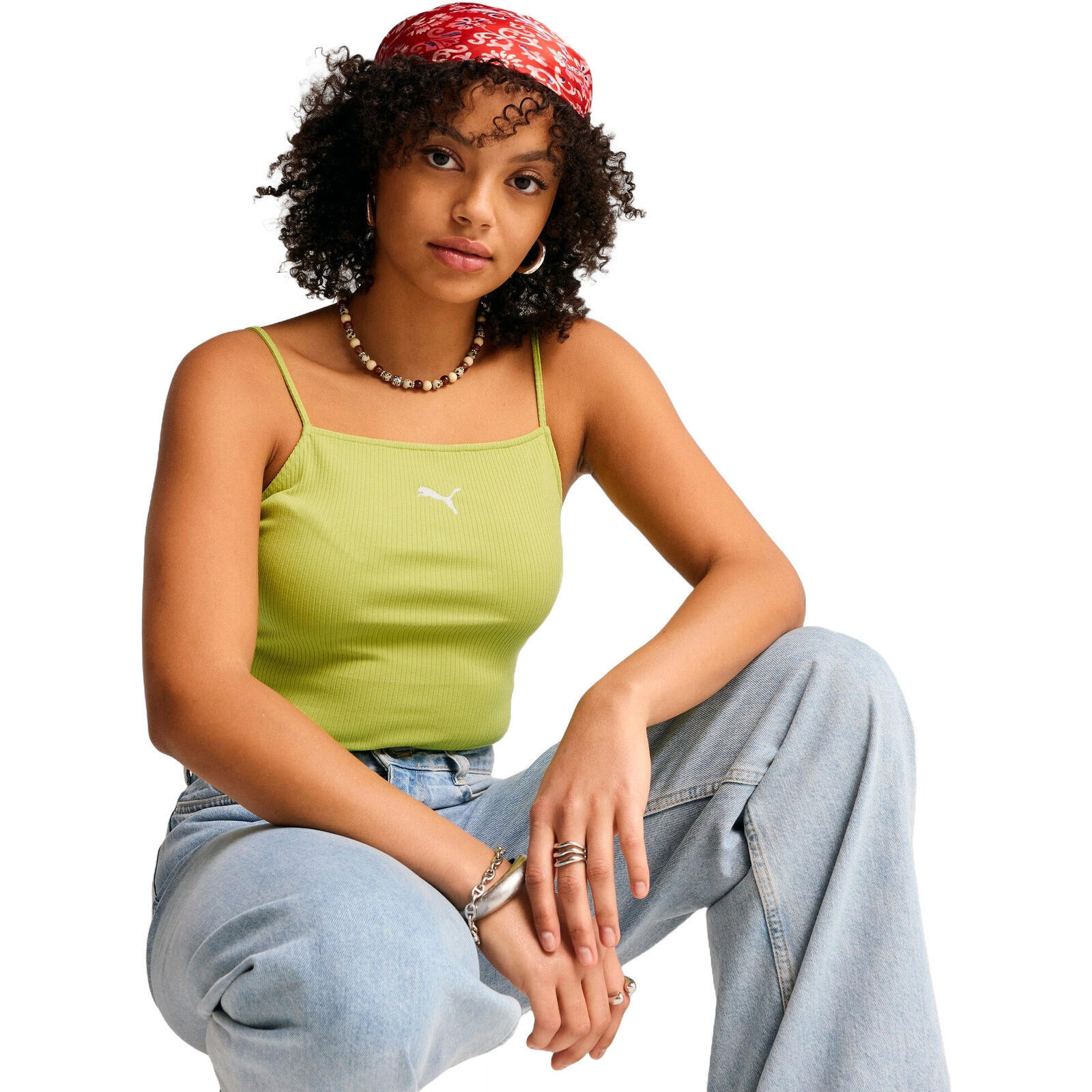 Podkoszulek Puma Wardrobe Ess Ribbed Tank Top, Kobiety