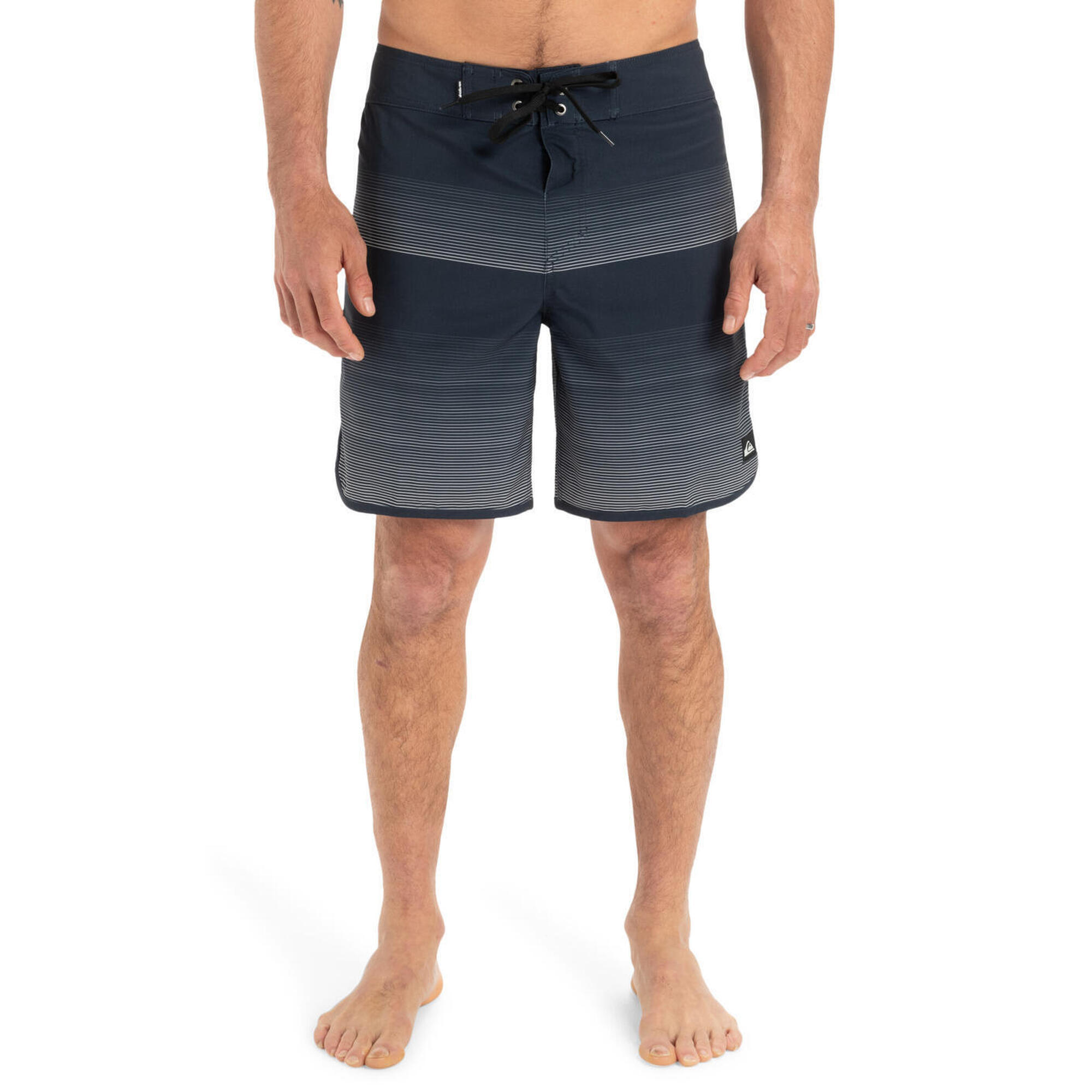 Spodenki boardshort dla Mężczyzn SURFSILK SCALLOP 18" Czarny