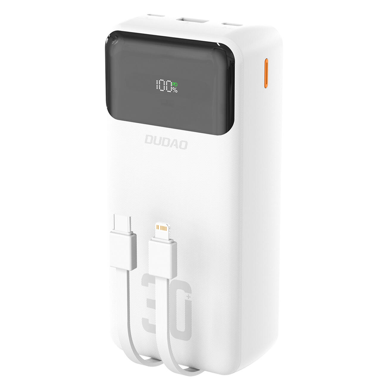 Powerbank Dudao k15max 30000mah 22.5w z wbudowanymi kablami