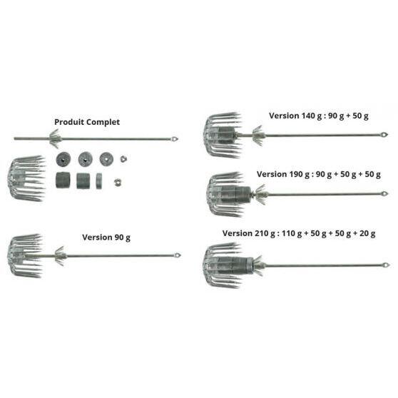 Igła (regulowany ciężar) Ragot squid jig