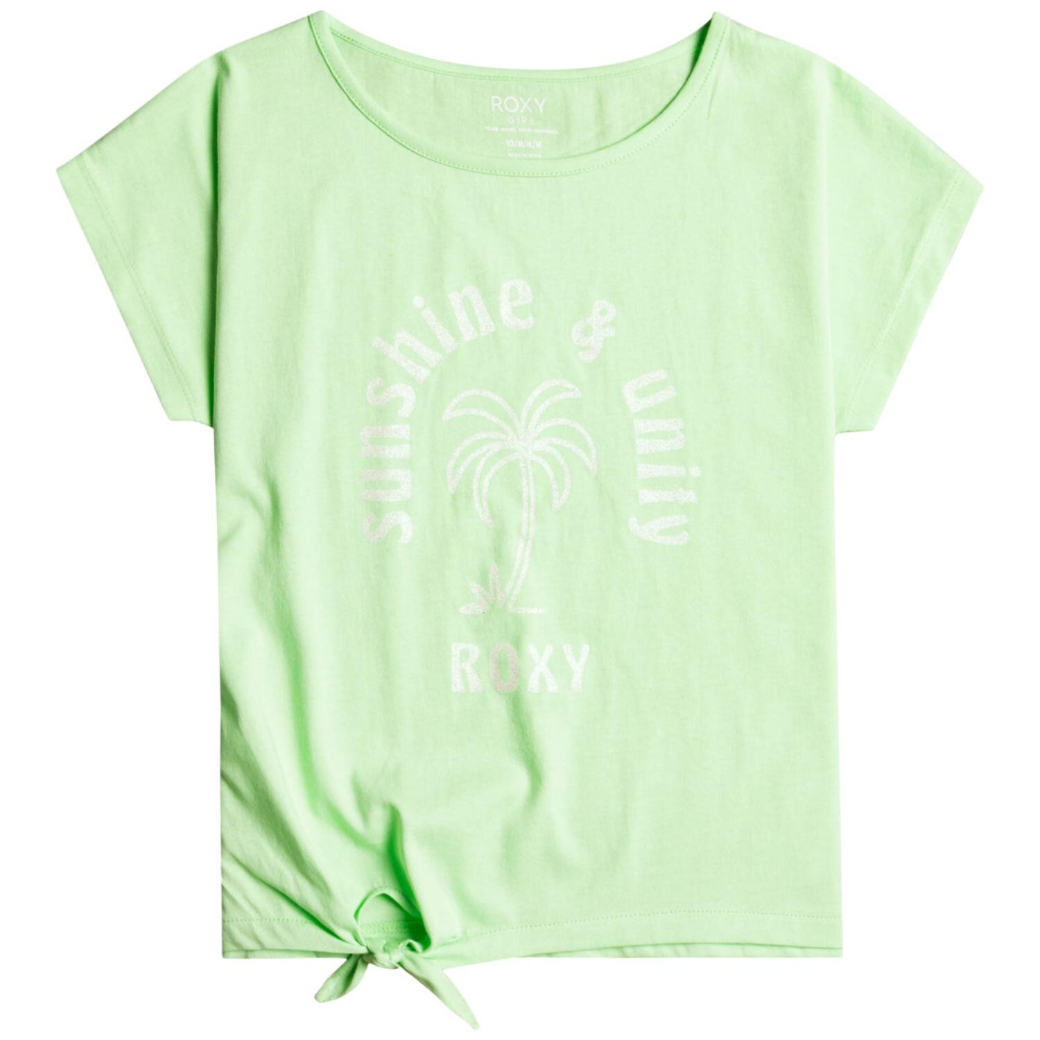 Koszulka dziewczęca Roxy Pura Playa z krótkim rękawem zielona