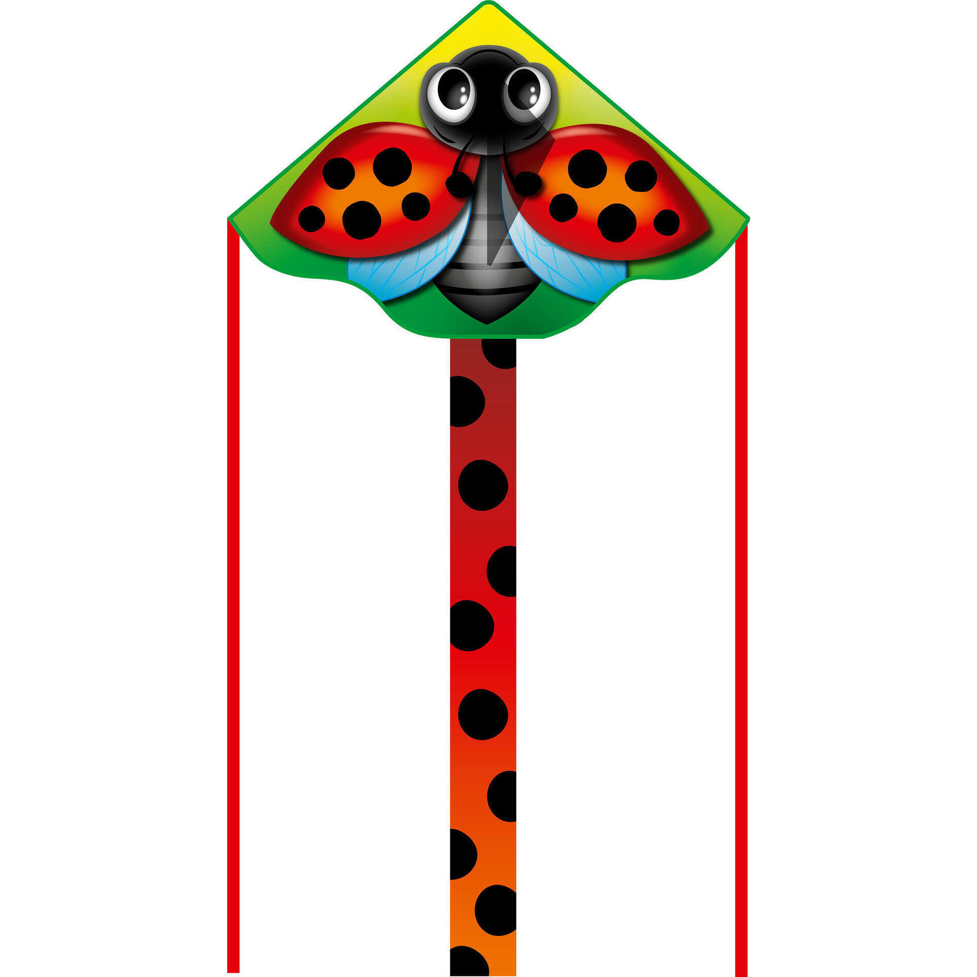 Latawiec dziecięcy HQ Simple Flyer 120 Ladybug 102004 czerwony 120 x 75 cm