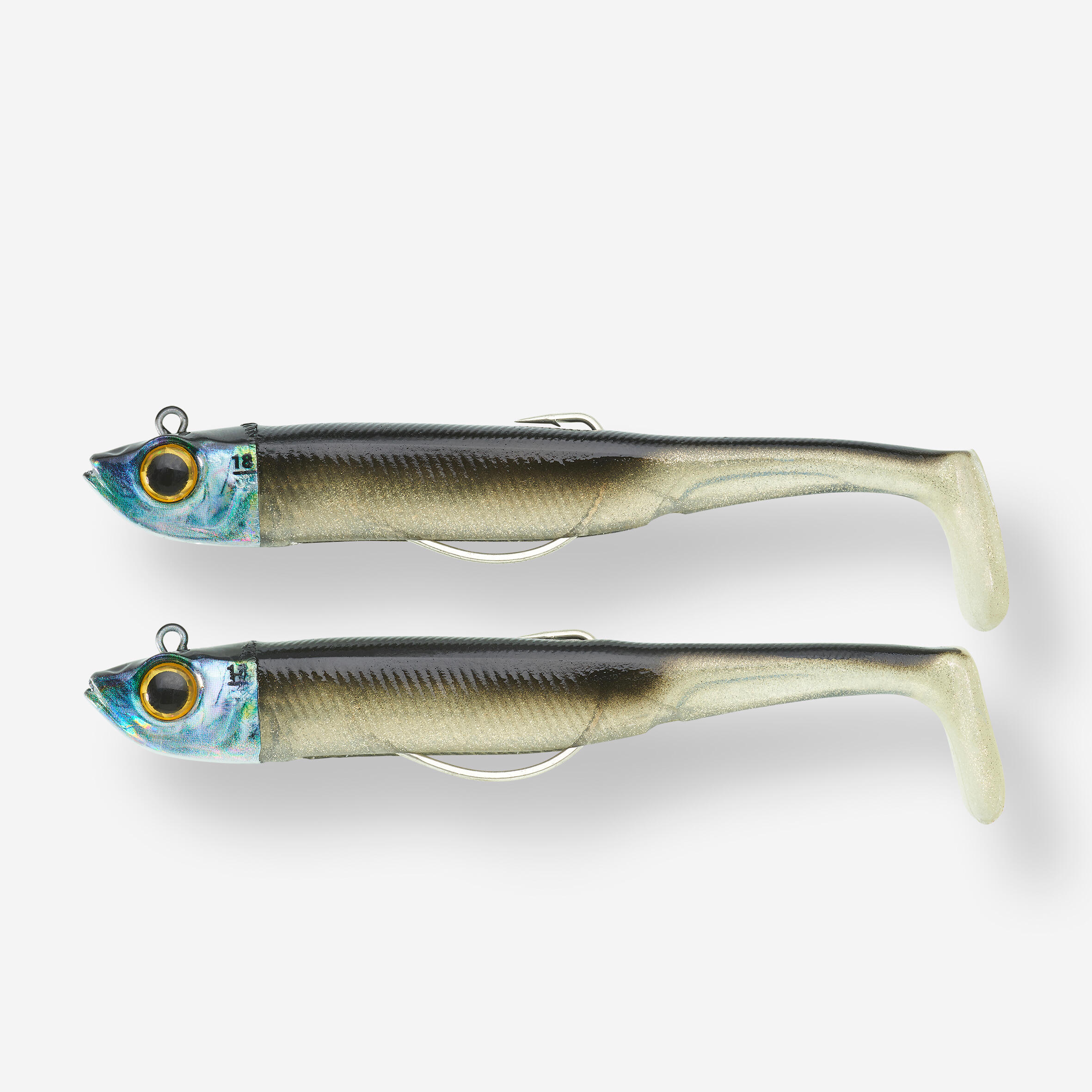 Miękka przynęta Caperlan Ancho 120 18 g czarny grzbiet x2