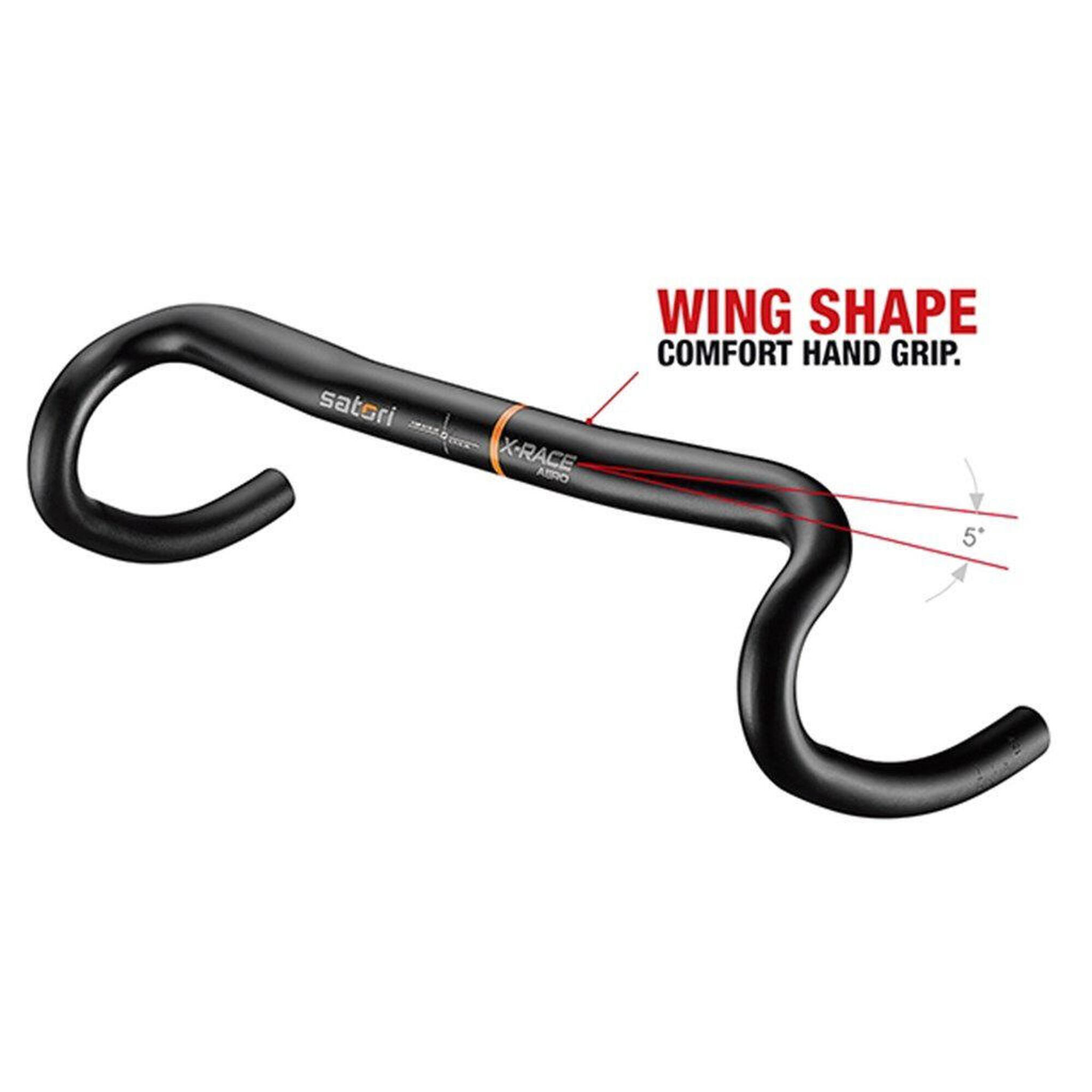 Kierownica X-Race Aero Ø31,8Mm / W=400Mm - Czarny Mat