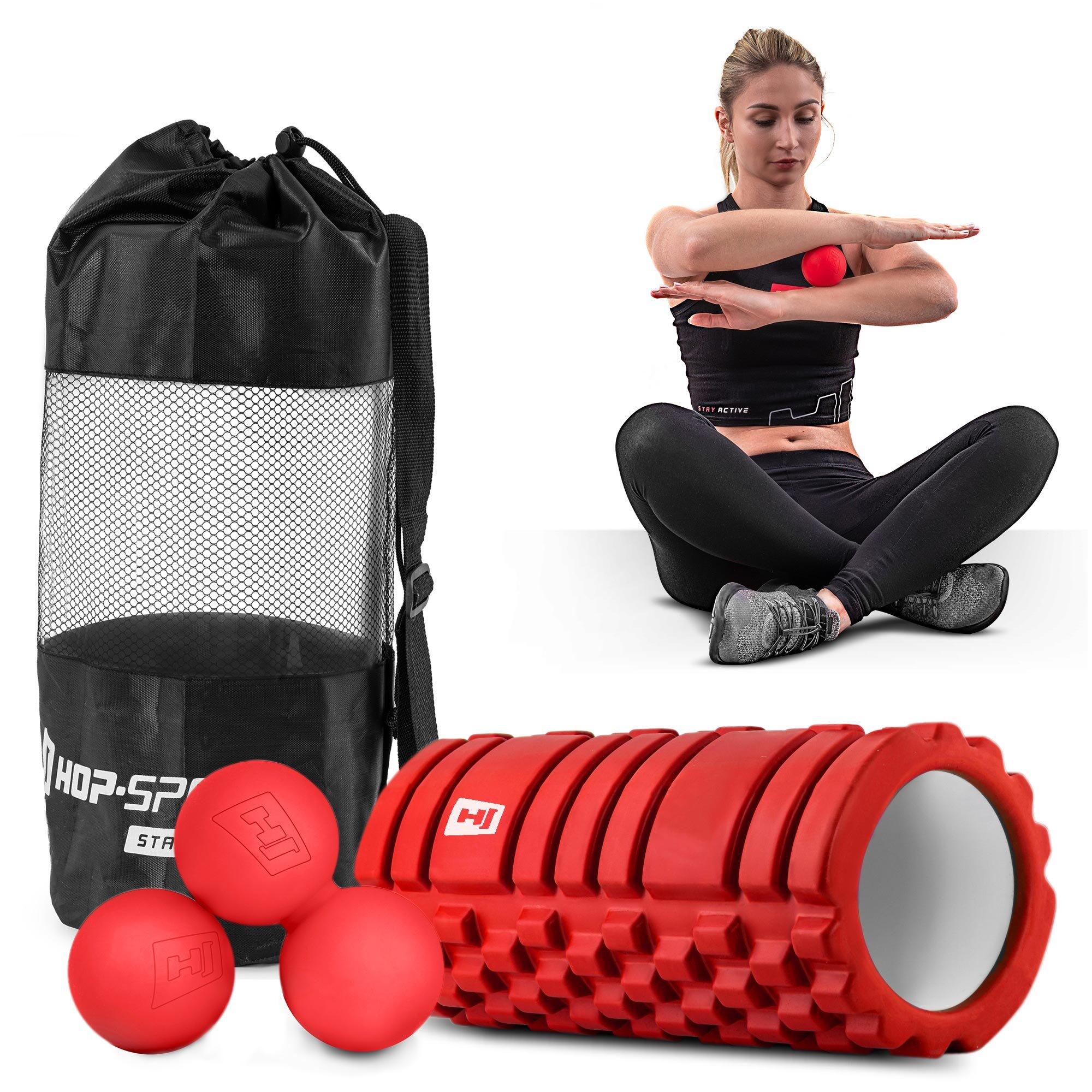 Zestaw piłeczek do masażu+roller Hop-Sport EVA