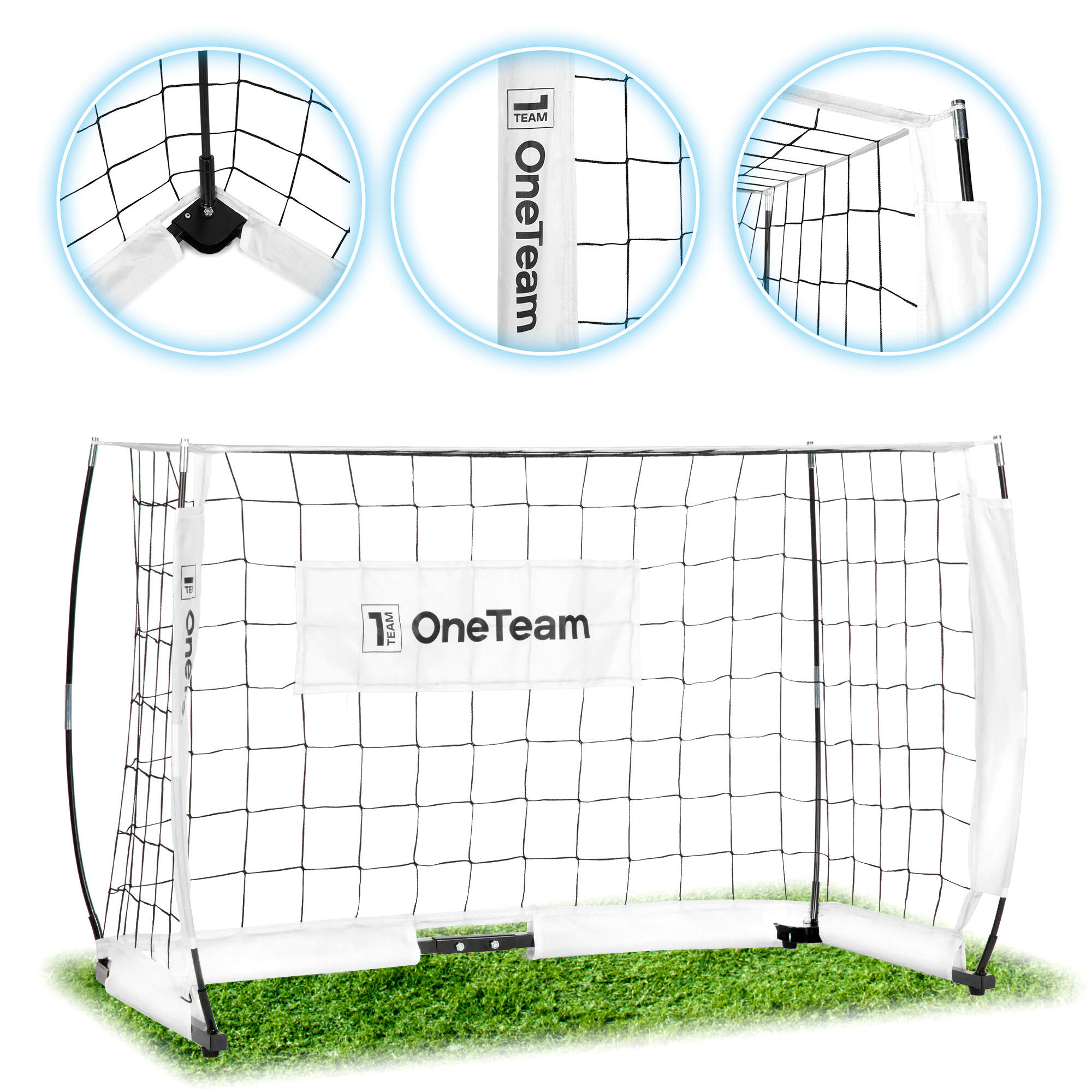 Bramka do piłki nożnej OneTeam Flex Square 120 x 80 cm