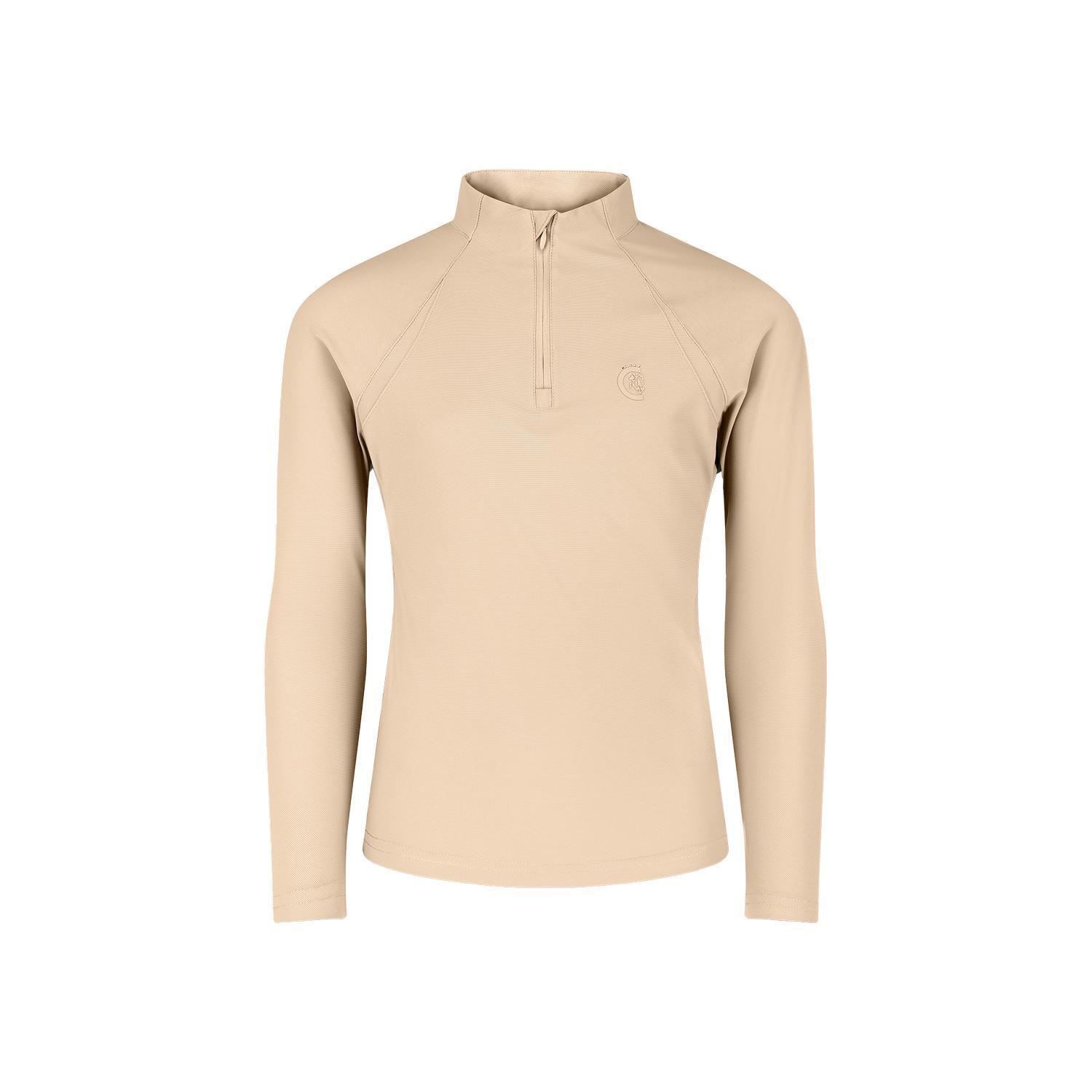 Dziewczęca koszulka polo z długim rękawem do jazdy konnej Kentucky Madrid