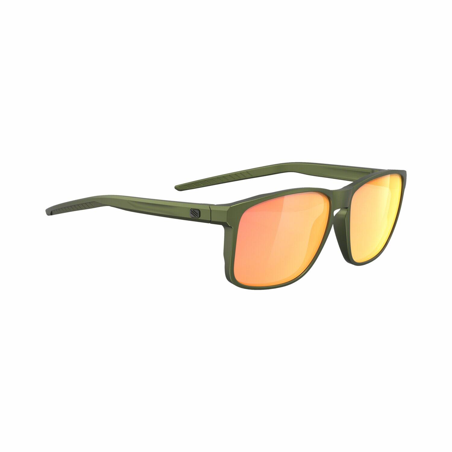 Okulary Rudy Project OVERLAP OLIVE METAL MATTE - Multilaser Orange