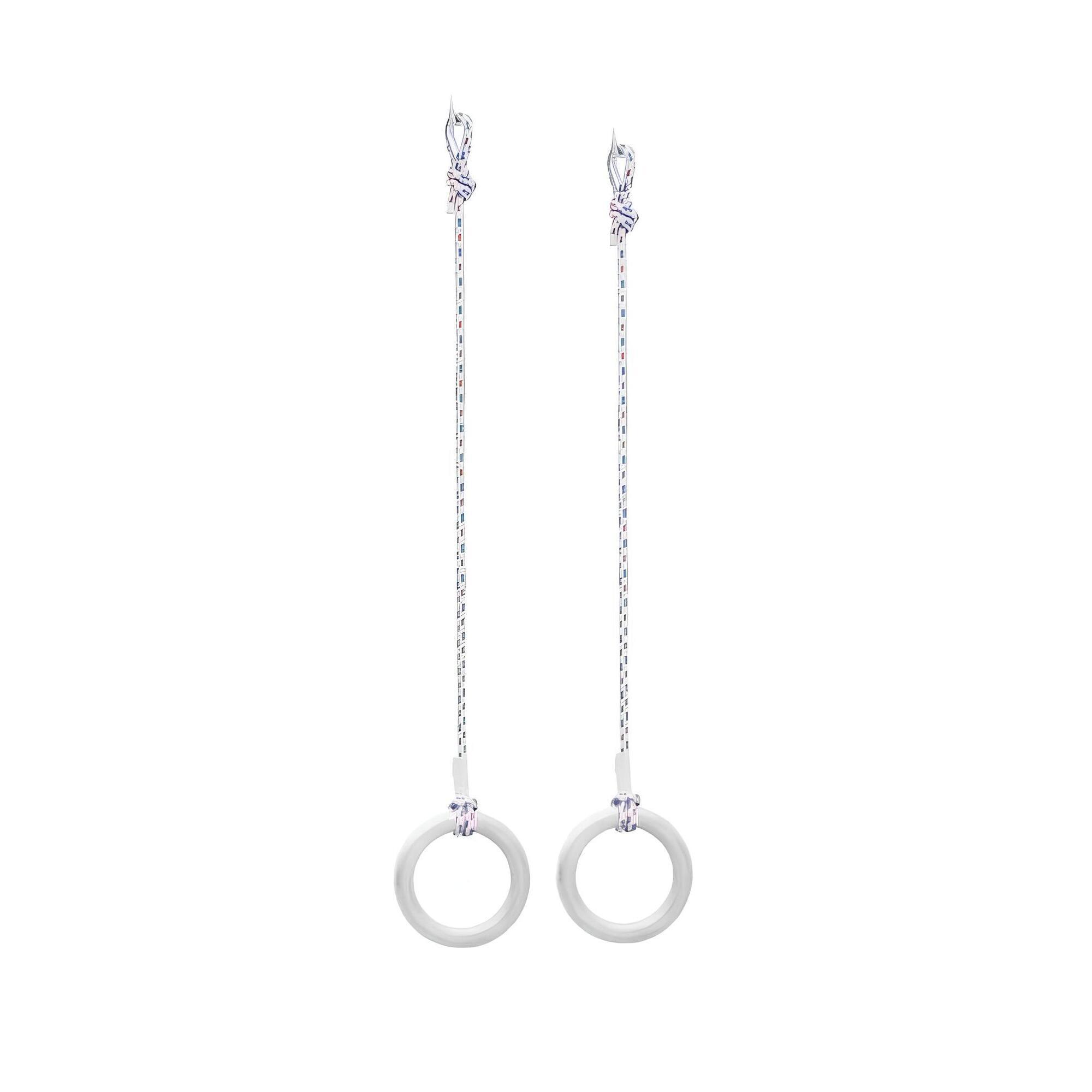 Kółka gimnastyczne drewniane Karussell biały