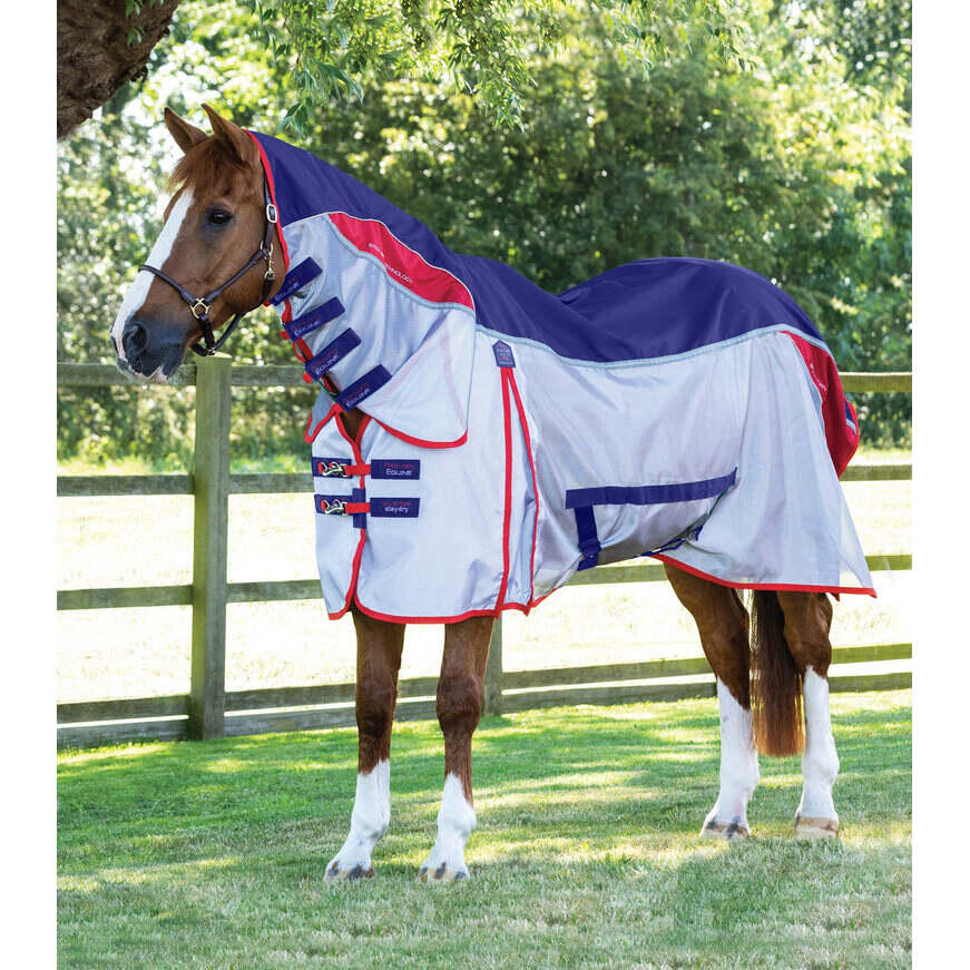 Derka na muchy dla koni z narzutami Premier Equine Buster Stay-Dry Super Lite