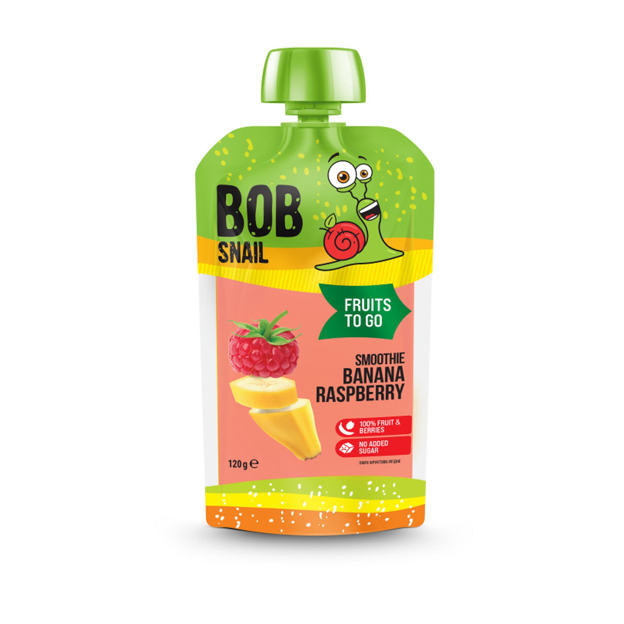 Bob Snail Smoothie banan-malina 120g
