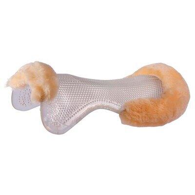 Podkładka pod siodło dla konia z miękkim żelem z owczej skóry BR Equitation