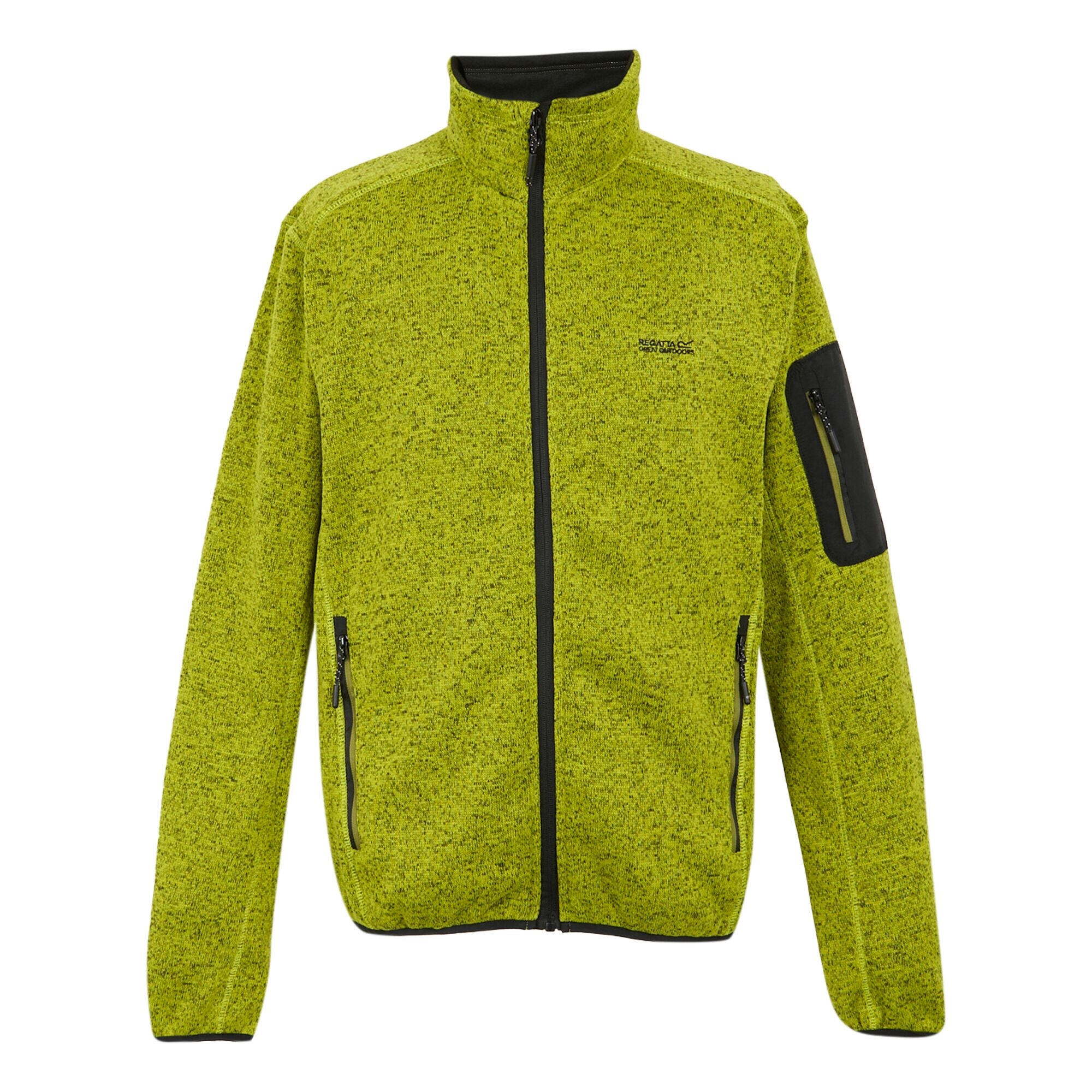 Bluza Polarowa Męska Melanżowy Pełen Suwak Newhill