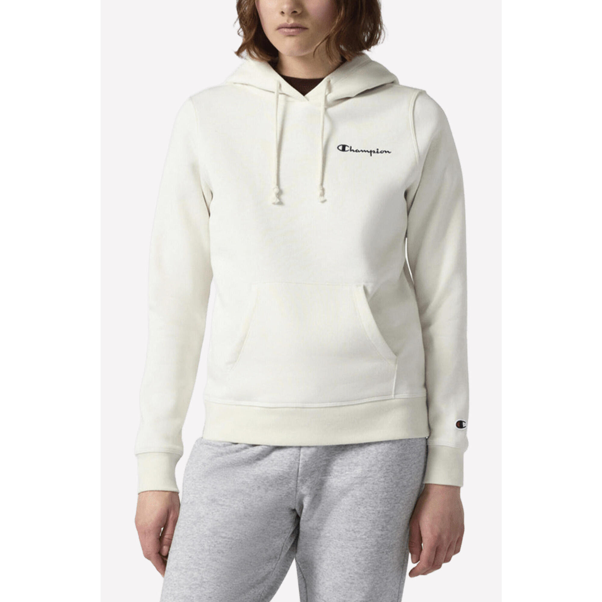 Bluza damska Champion Hooded Sweatshirt kremowa