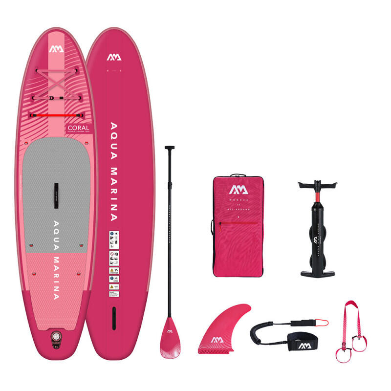 Deska SUP Aqua Marina Coral 10'2" BT-23COPR (Raspberry)