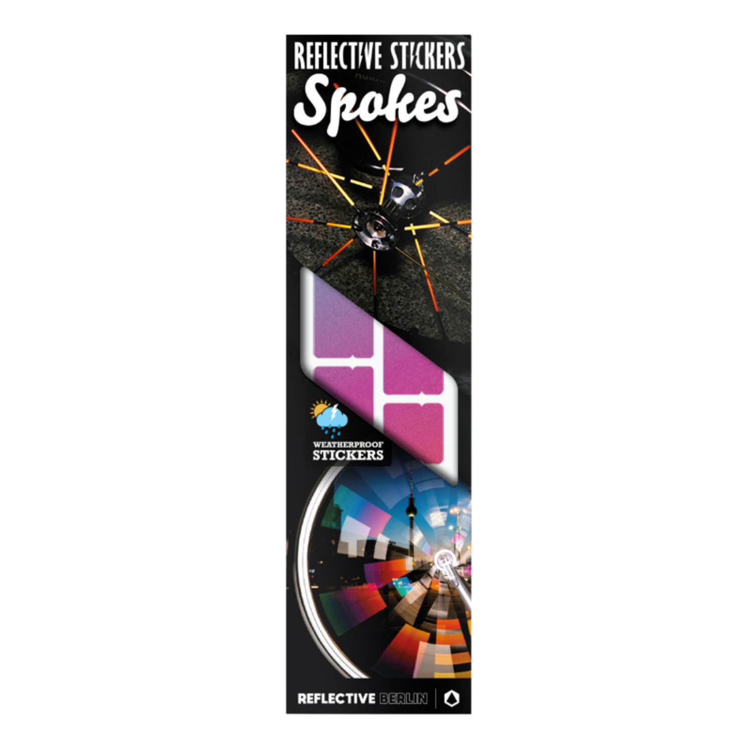 Odblaskowa naklejka na szprychy Reflective Berlin