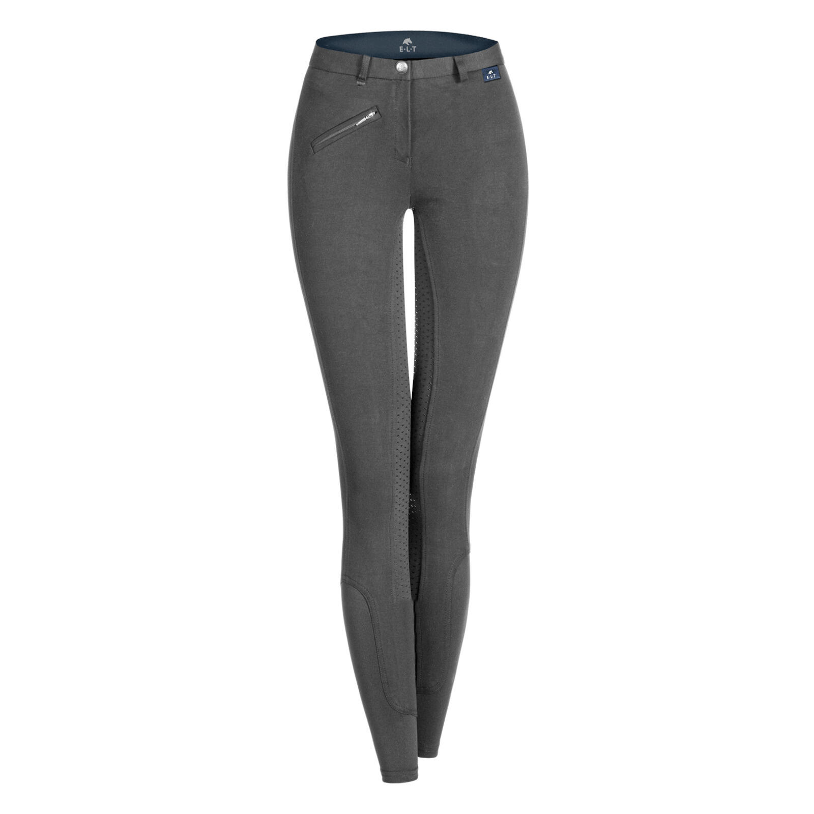 Spodnie do jazdy konnej z silikonowym pełnym gripem dla dziewczynek ELT Fun Spor