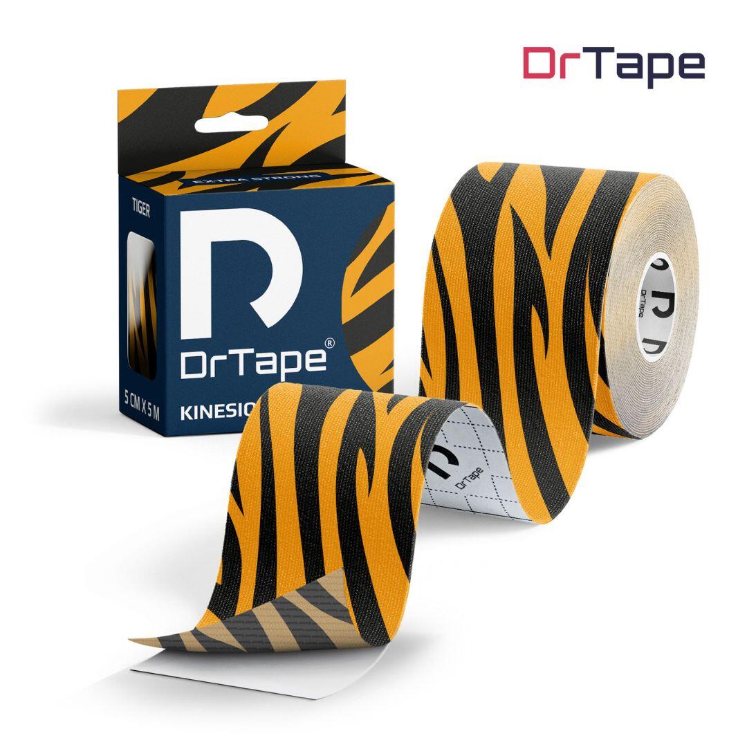 Taśma kinezjologiczna do tejpingu wodoodporna mocna 5 cm x 5 m DrTape