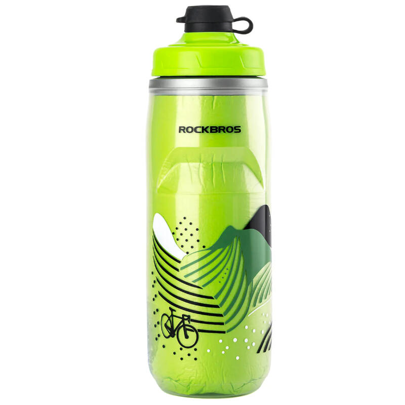 Bidon rowerowy termiczny z zatyczką Rockbros 620ml RB352