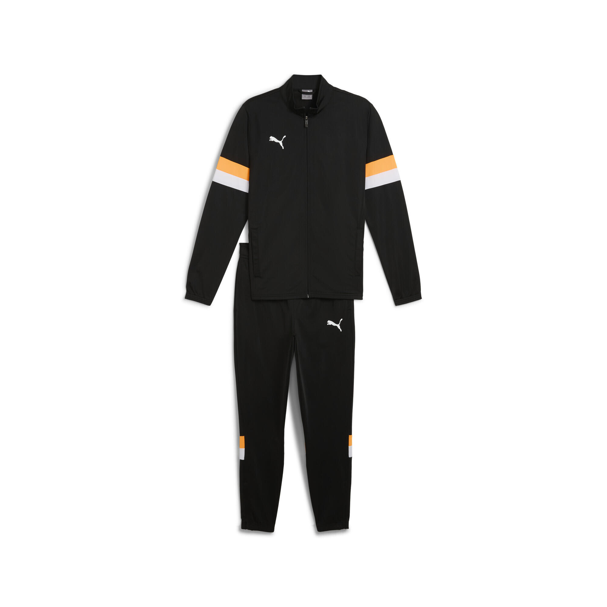 Męski dres piłkarski individualRISE PUMA Black Heat Fire Orange
