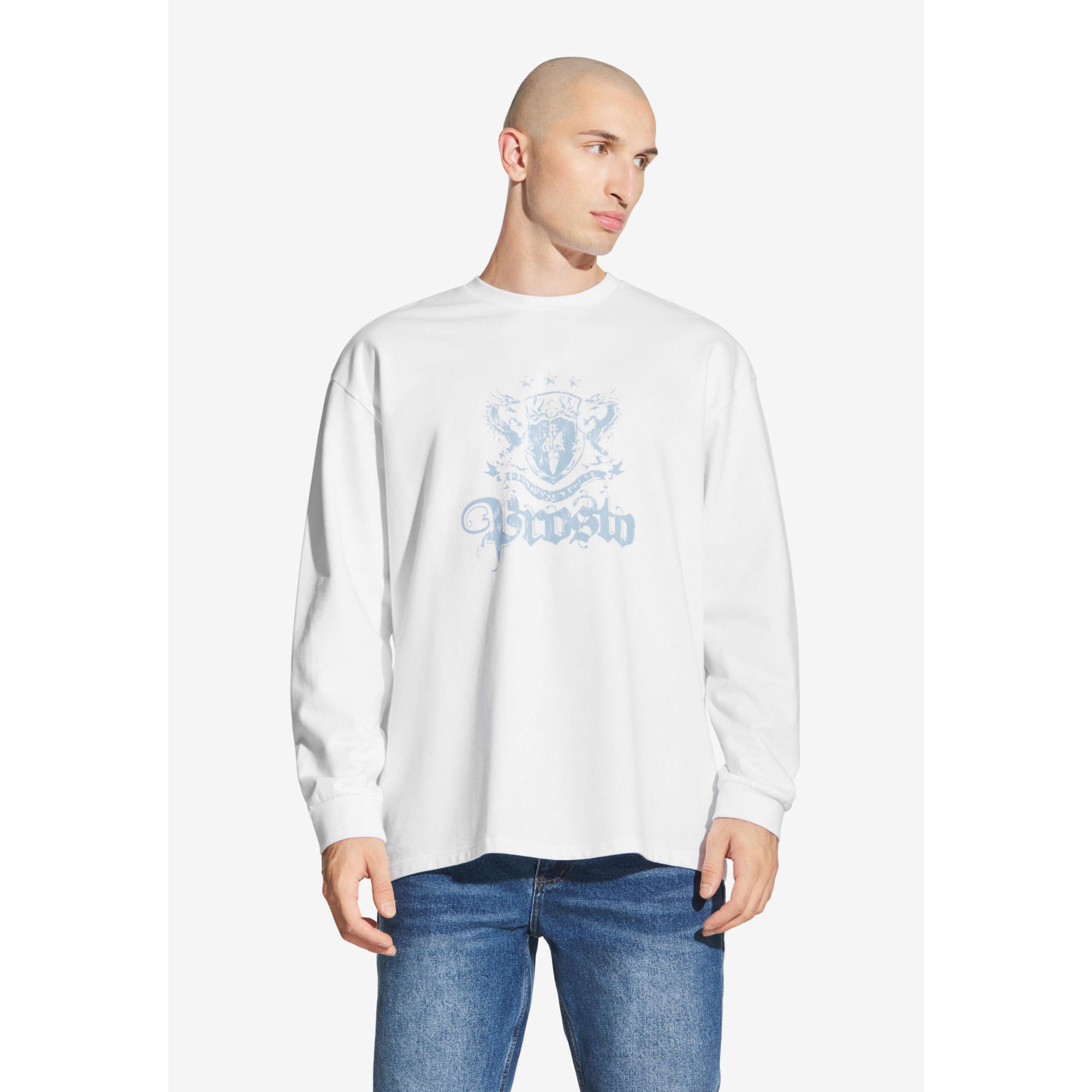 Koszulka sportowa męska Prosto Crest z długim rękawem