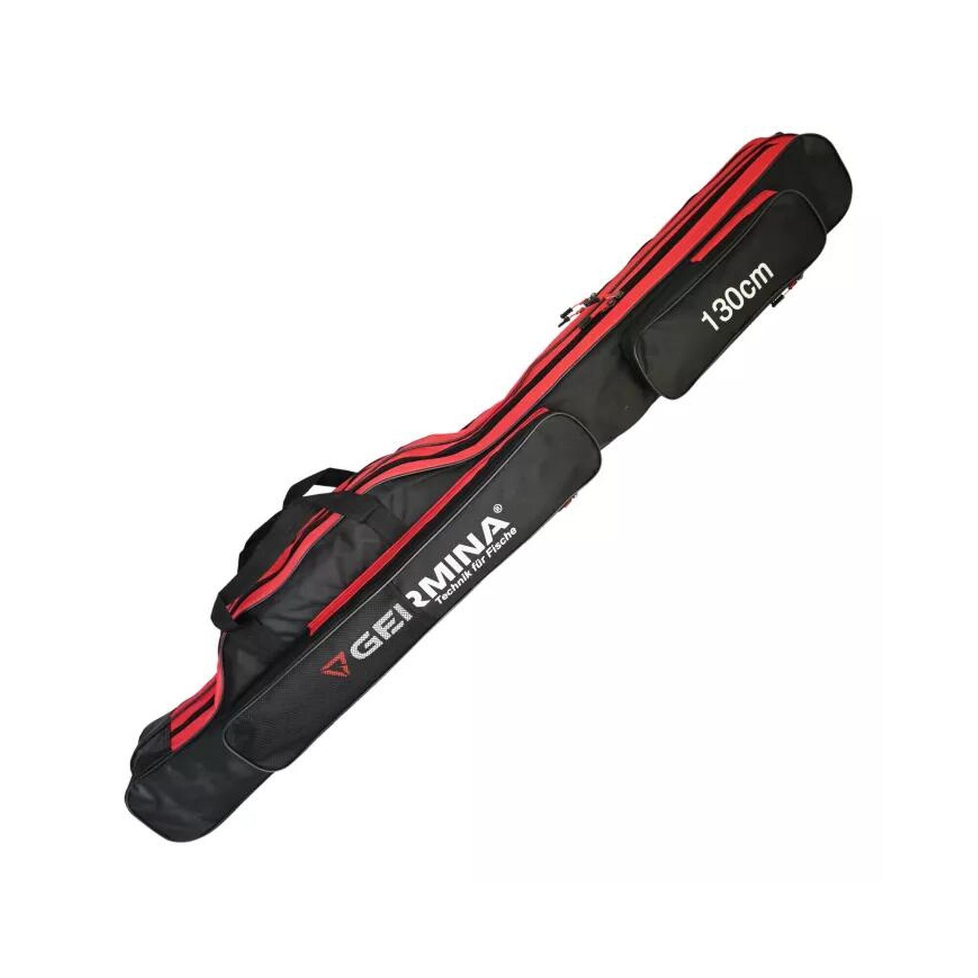 Pokrowiec na wędki Germina trzykomorowy 130 cm torba wędkarska