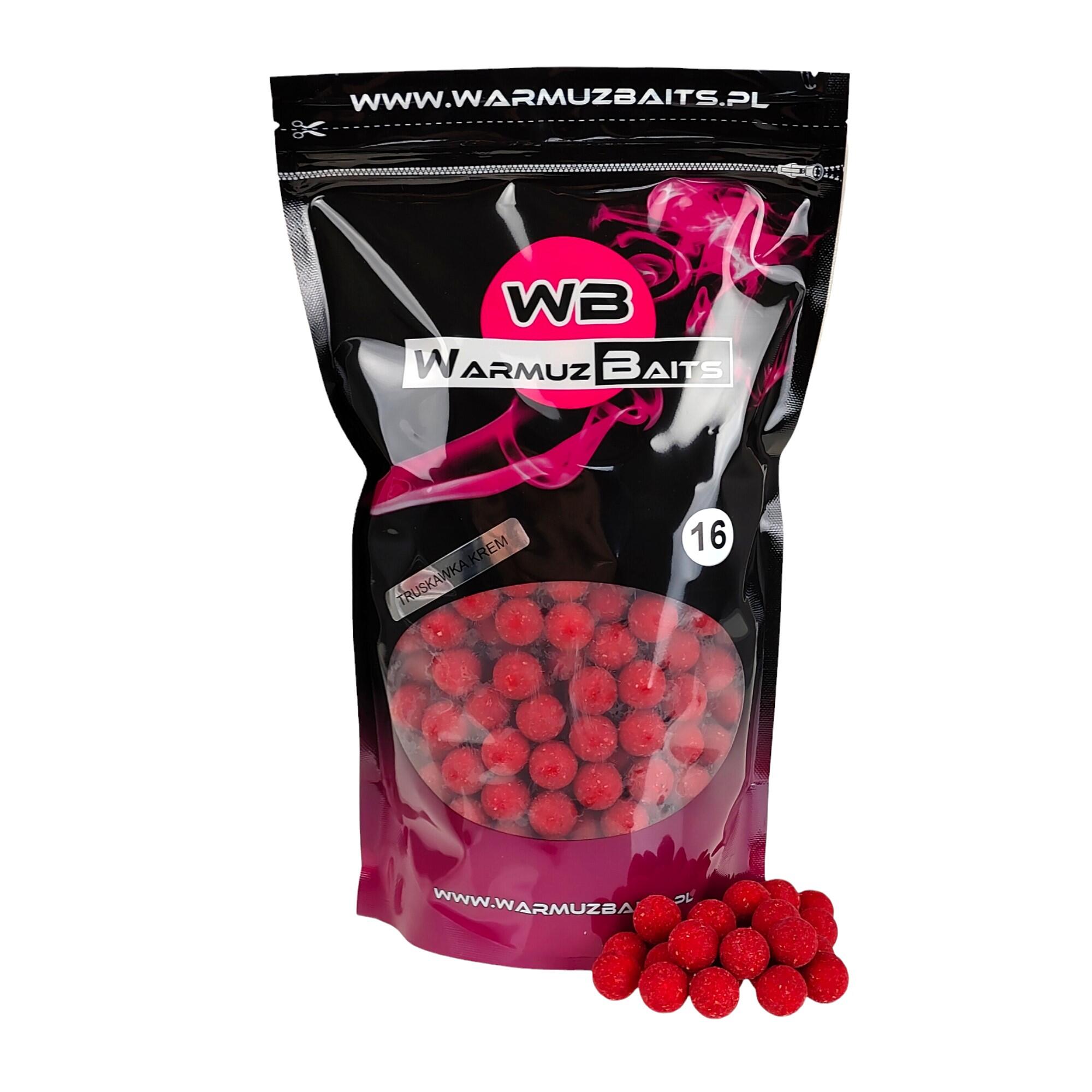 TRUSKAWKA KREM 16mm 900G Kulki proteinowe Warmuz Baits