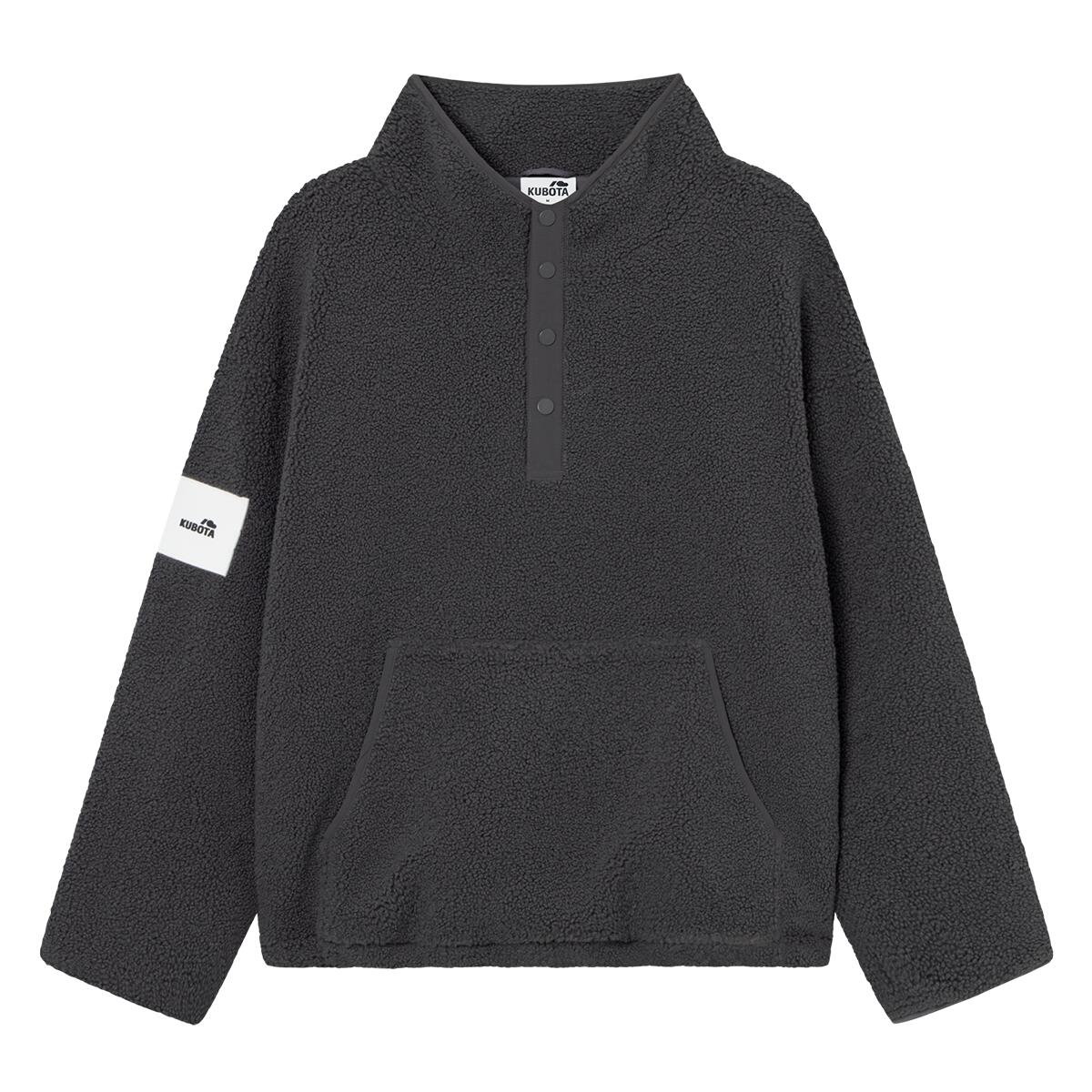 Kubota Kurtka Polarowa Męska Grafitowa