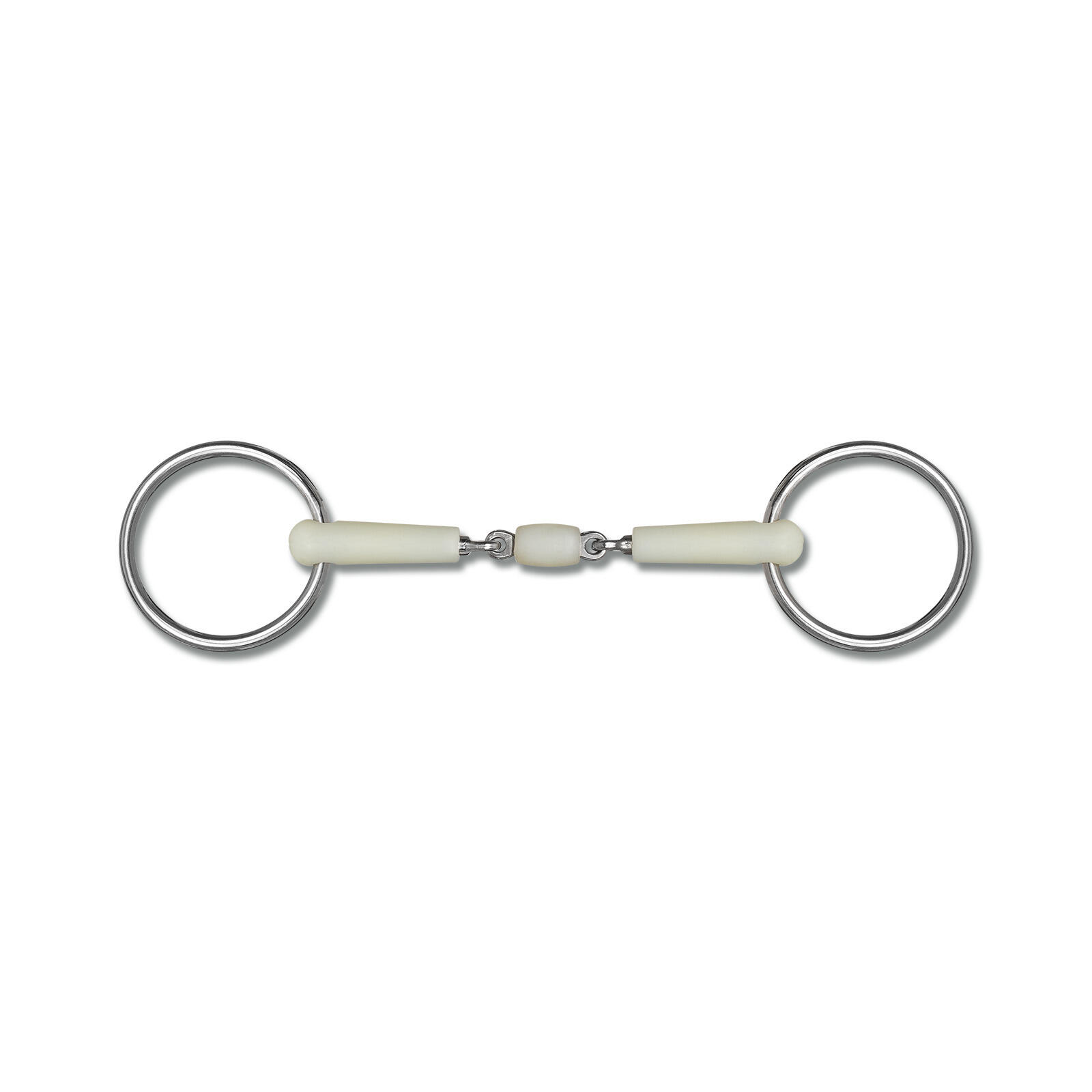 Mors podwójny z brzegiem do konia z rolką Happy Mouth