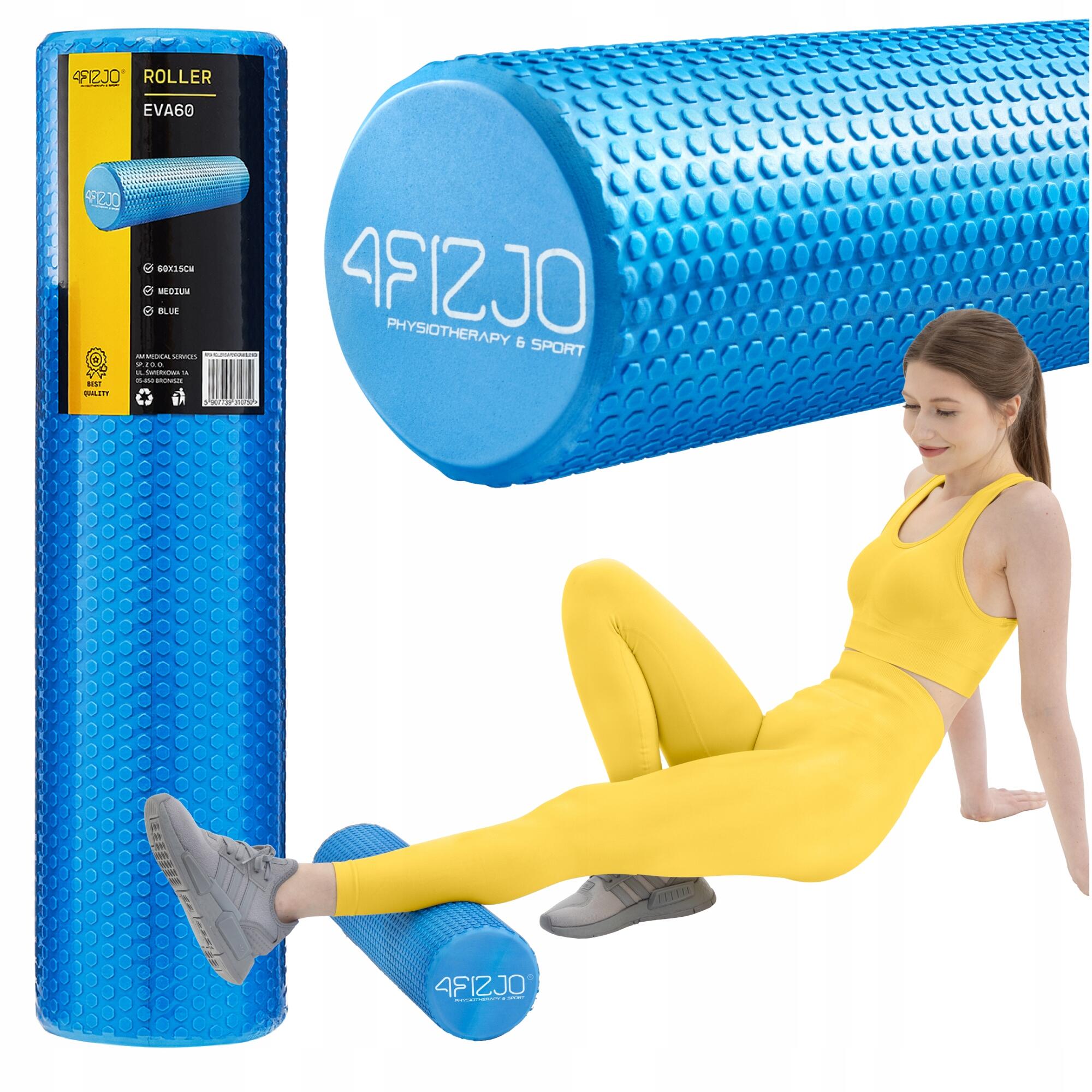 Roller do masażu z kolcami 4FIZJO CARE+ 60 cm