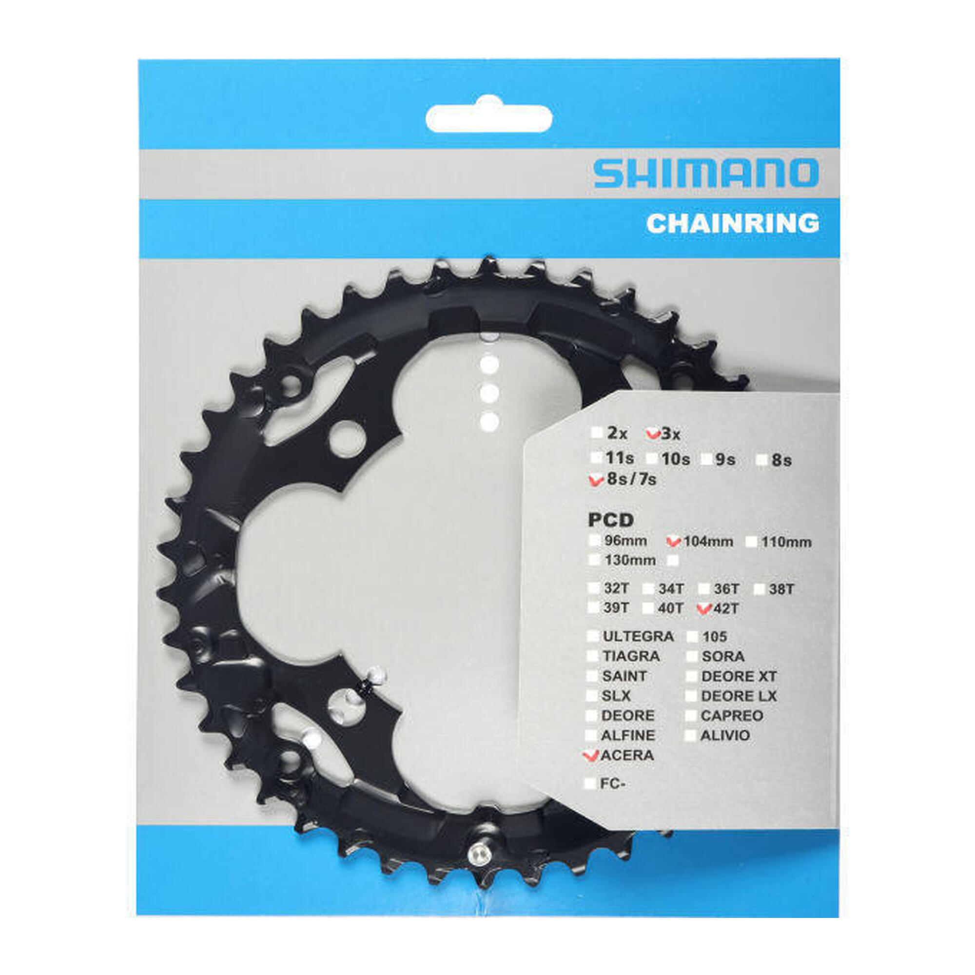 Tarcza Mechanizmu Korbowego 42T Acera Fc-M361 - Czarna