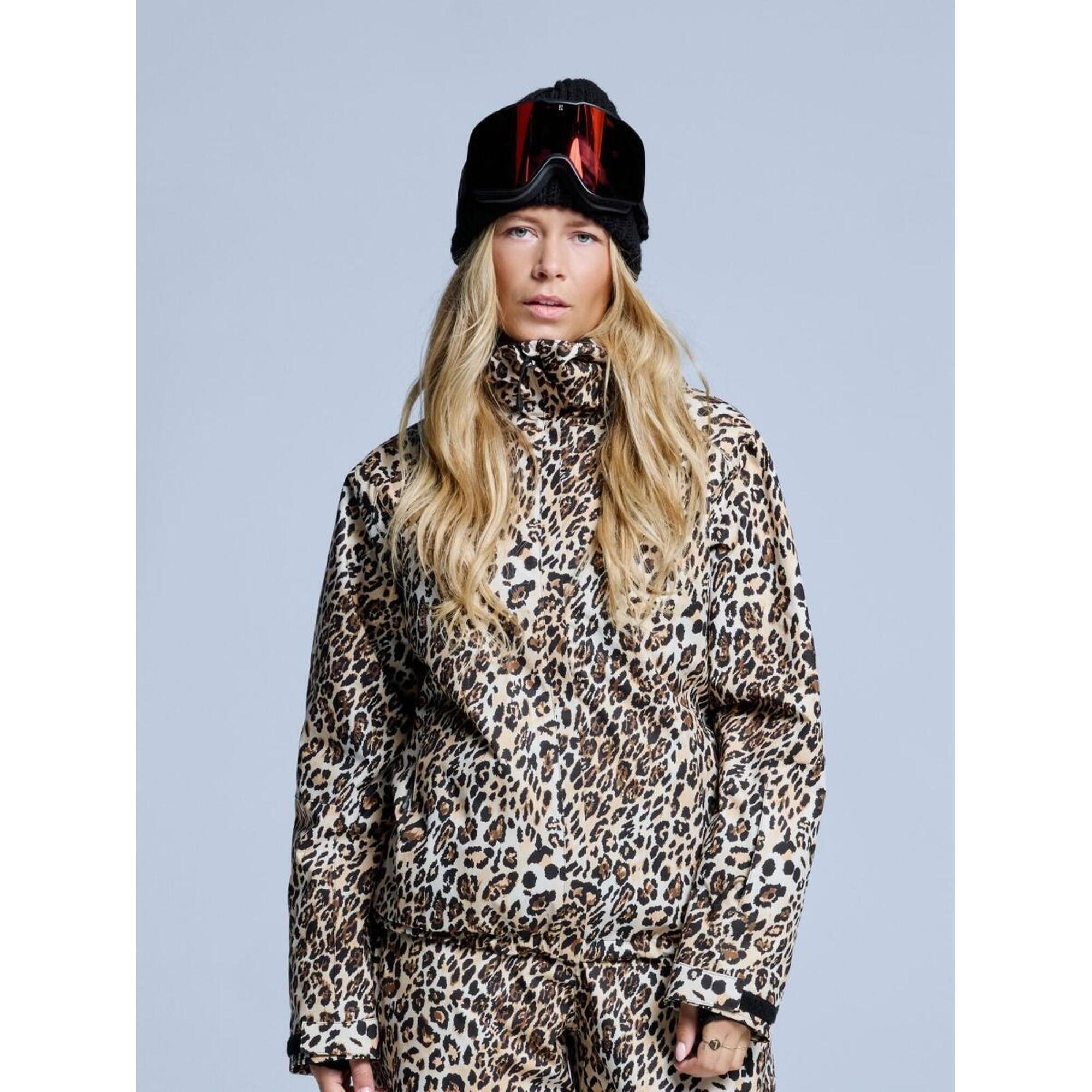 Kurtka narciarska damska - Arty - Ocieplana 2L - Panterkę