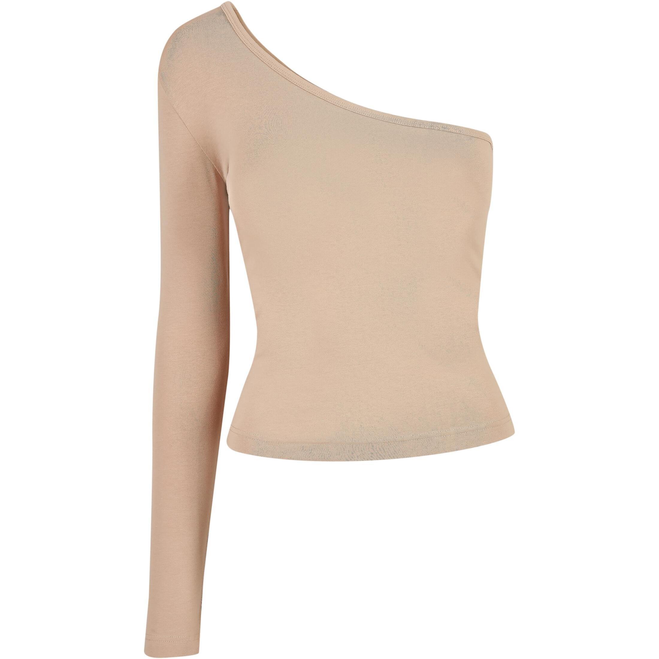 Asymetryczny Koszulka z długim rękawem duże rozmiary damskae Koszulka Urban Clas