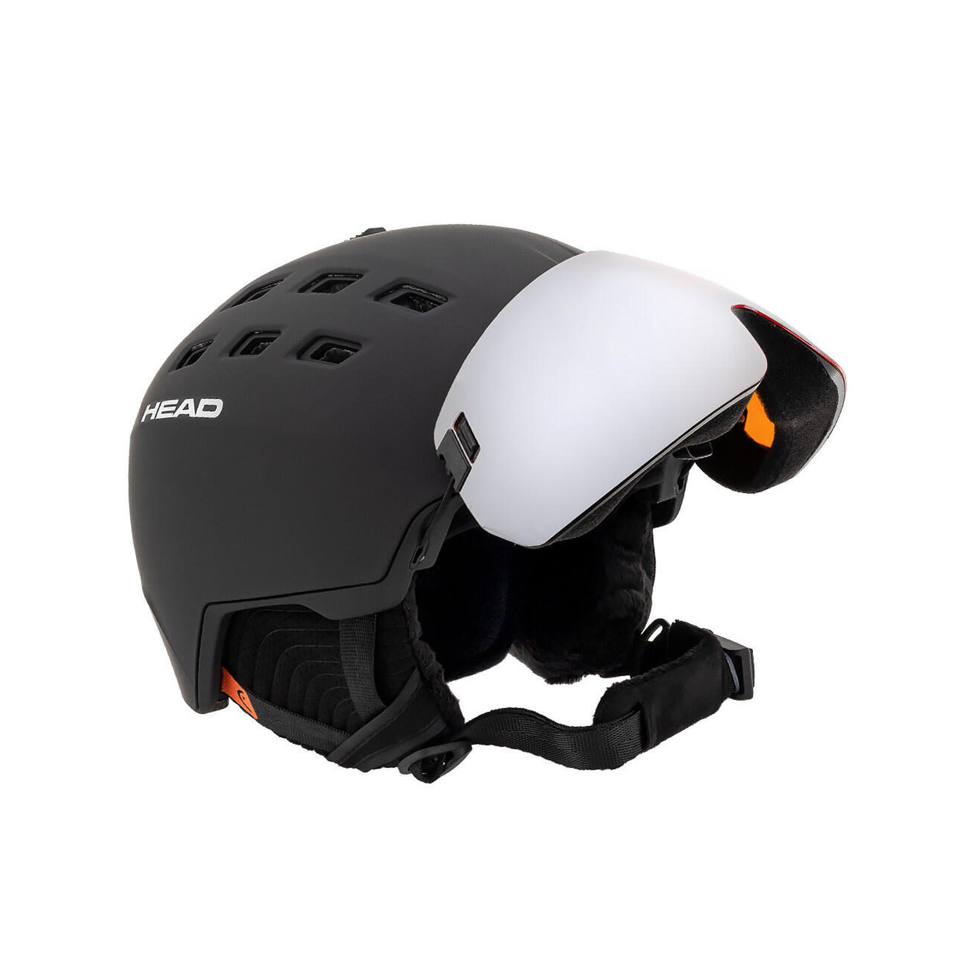 Kask narciarski męski z wbudowaną szybą HEAD RADAR black