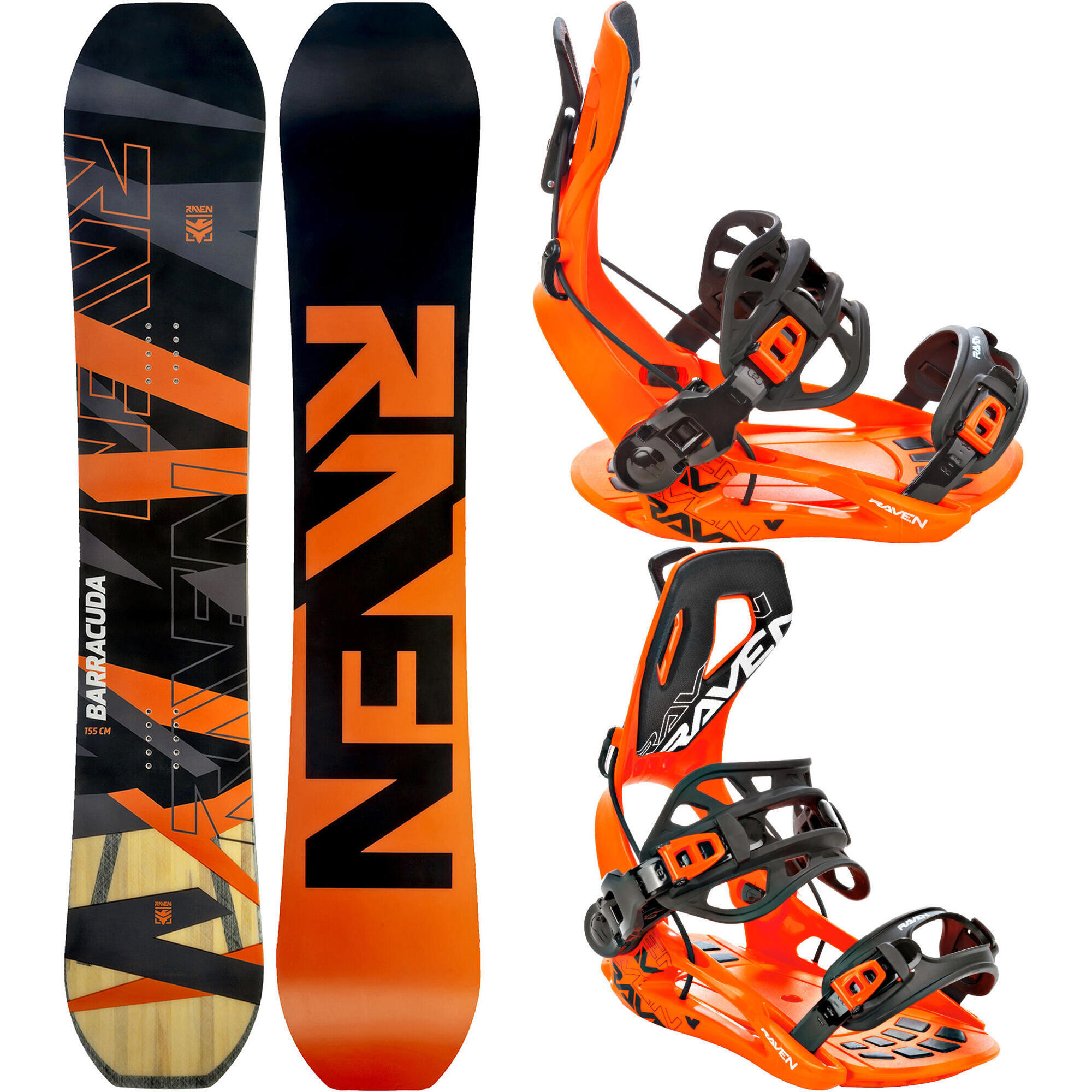 Zestaw Snowboard Raven Barracuda Carbon + Wiązania Raven FT360