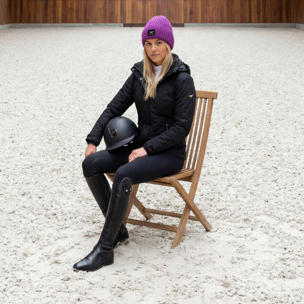 Czapka jeździecka GALOP WEAR z angorą i kaszmirem