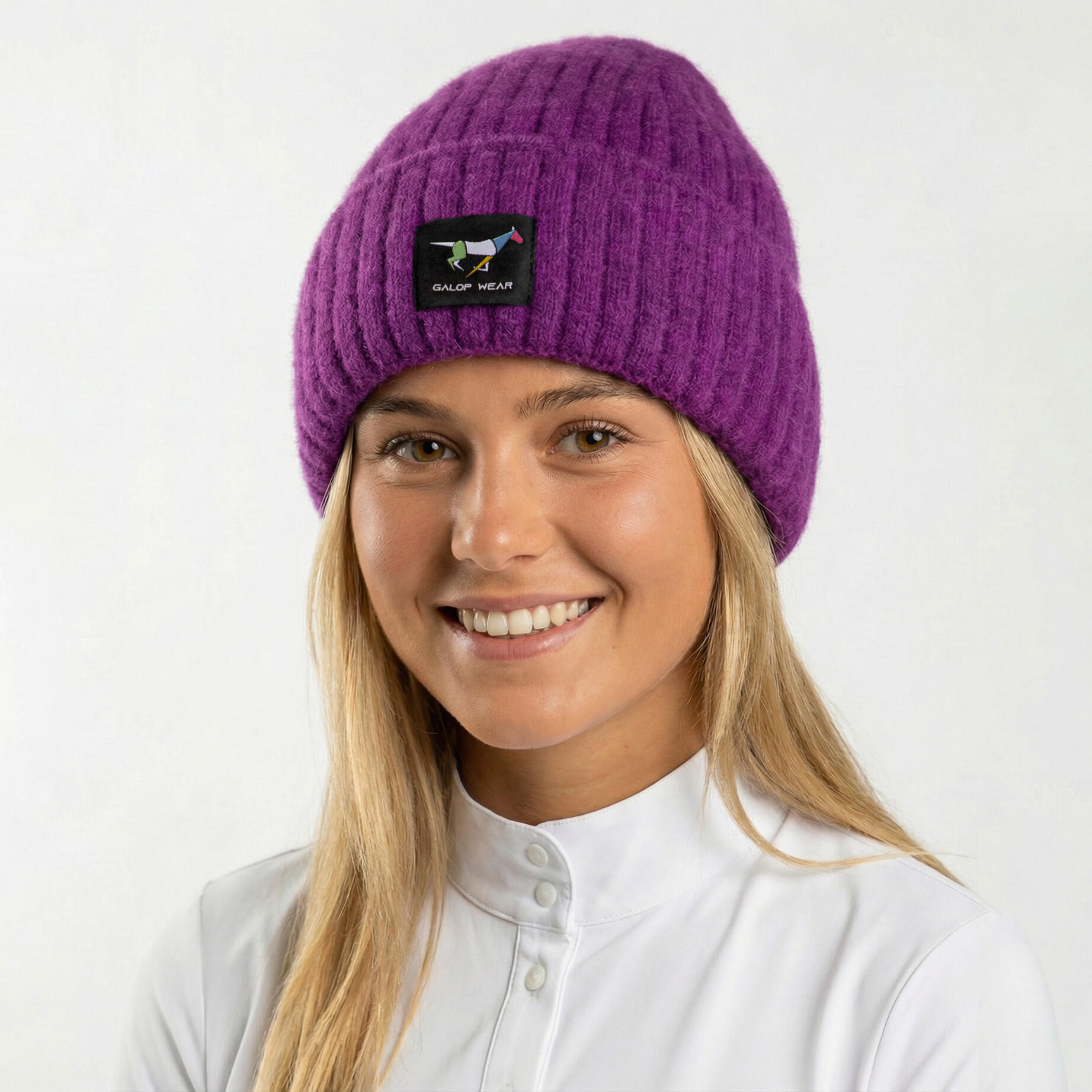Czapka jeździecka GALOP WEAR z angorą i kaszmirem