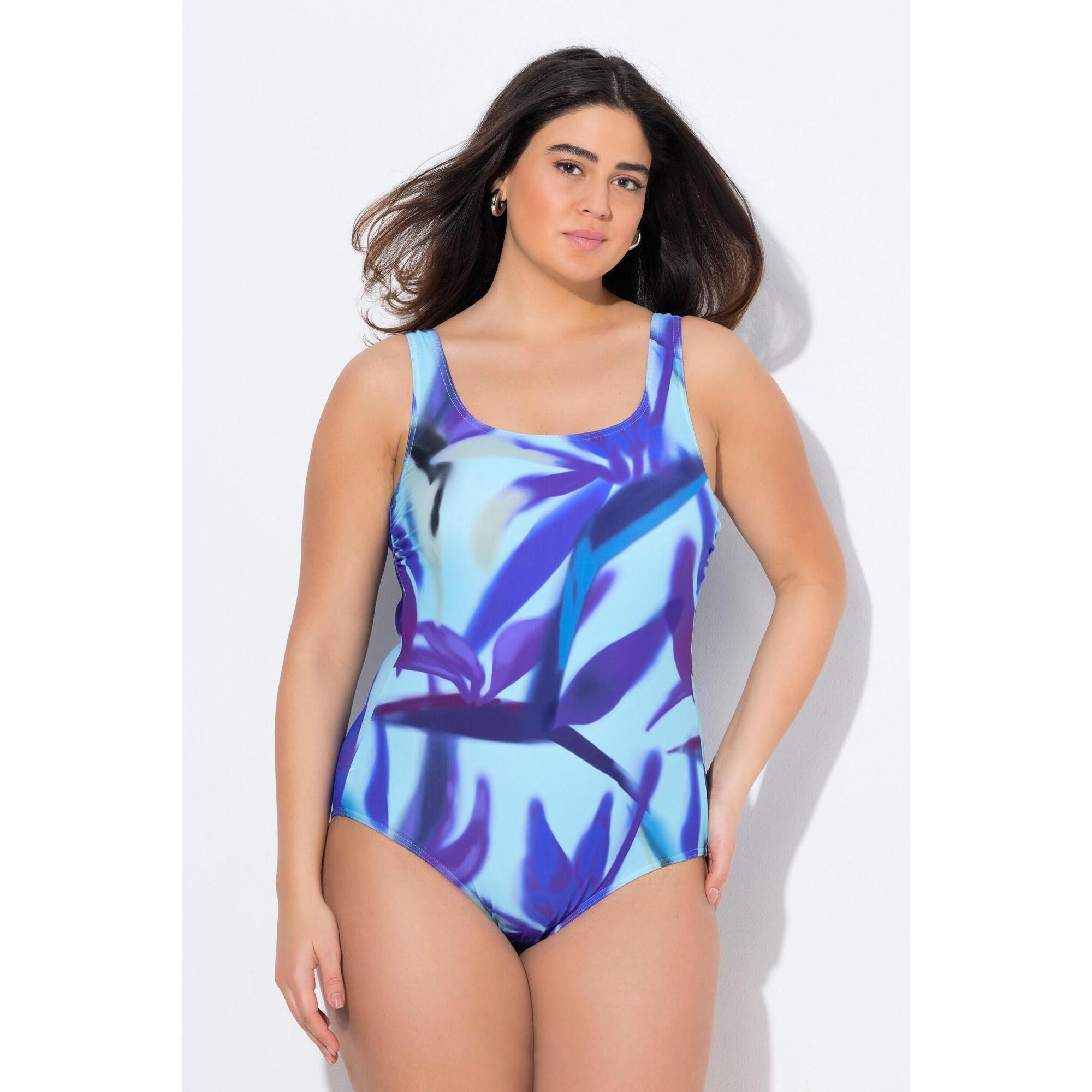 Damskie Strój kąpielowy bez miękkich miseczek okrągły dekolt