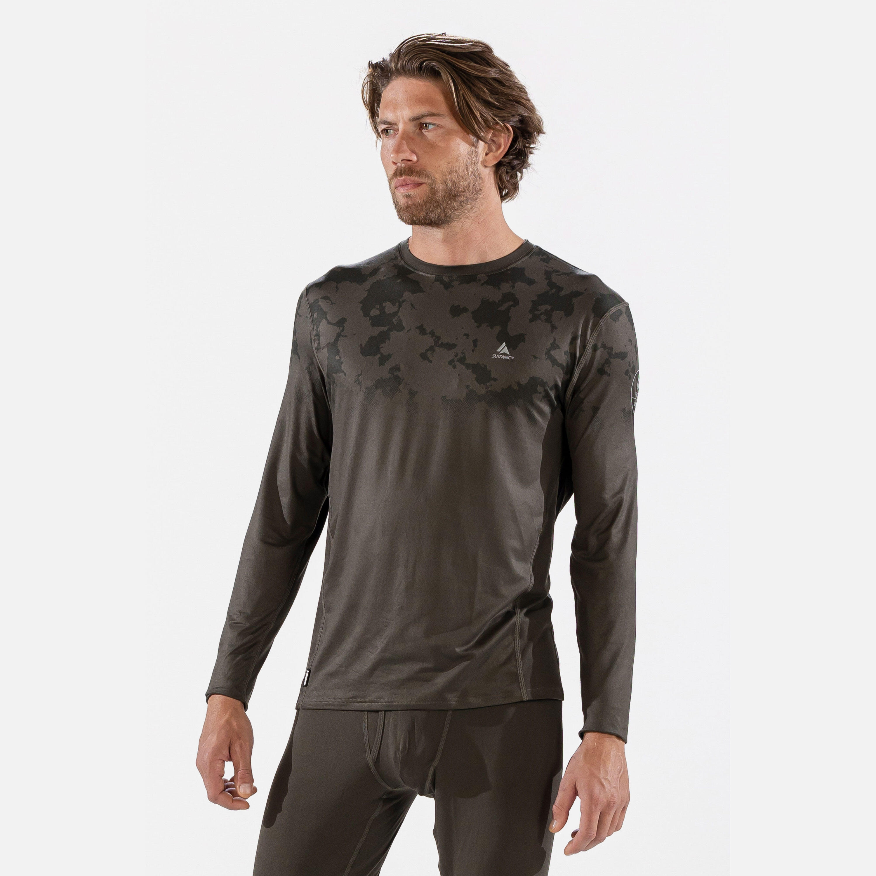Surfanic Męska Koszulka Termoaktywna Carbon Dri – Aktywny Węgiel – SWU1601-430