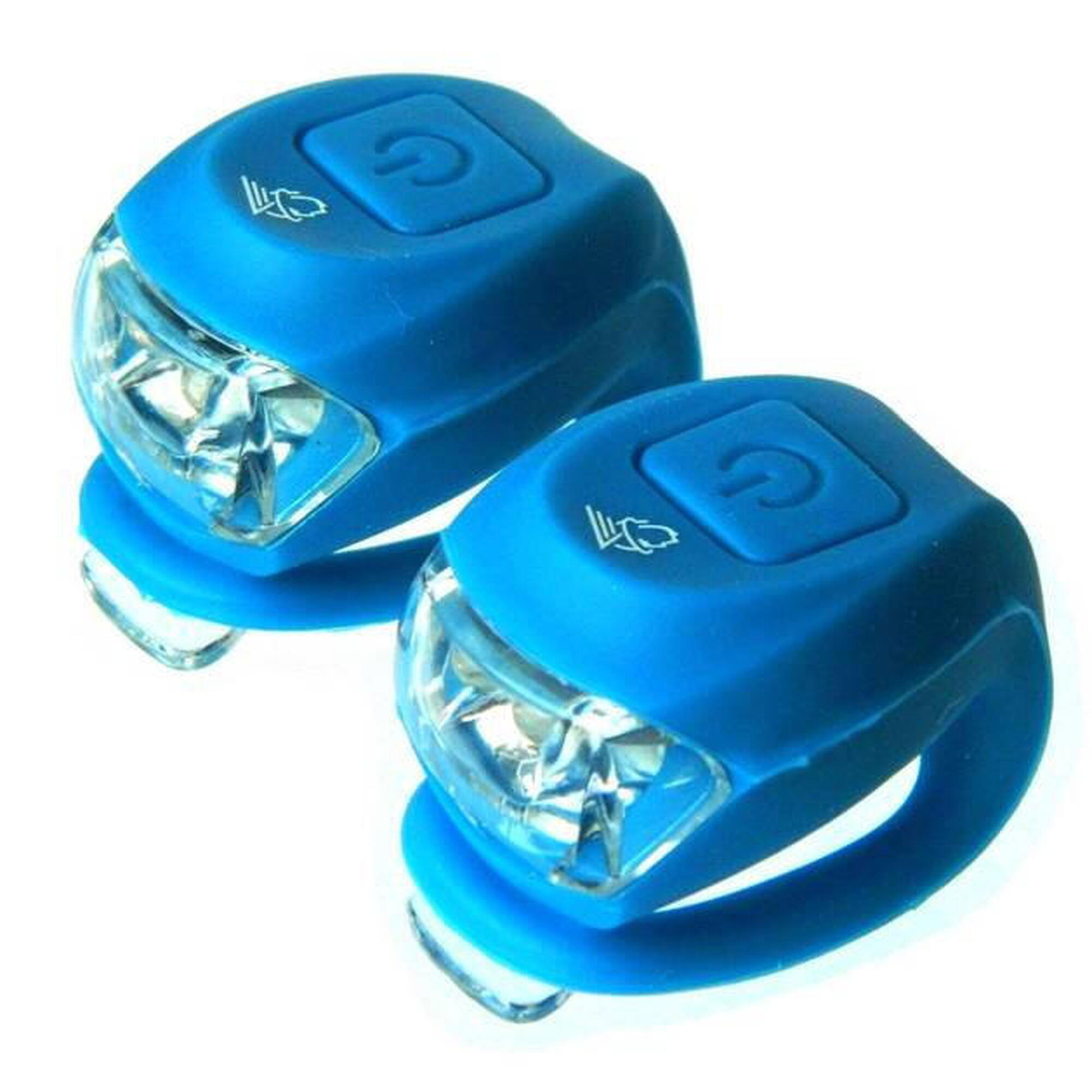 Lampka Velotech 2LED migająca niebieska