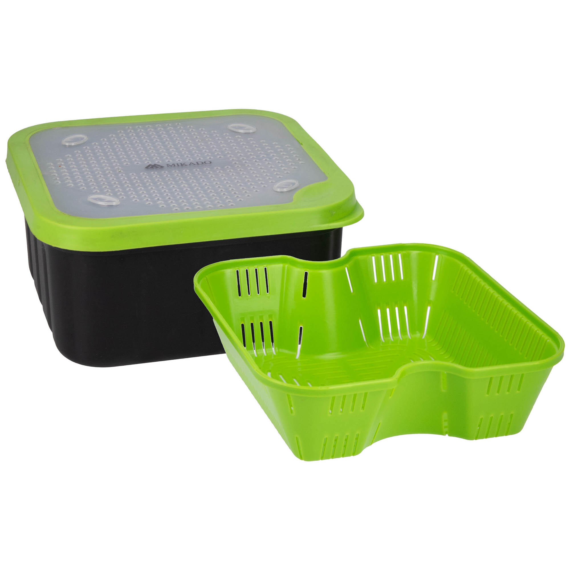 Pudełko Wędkarskie Z Sitkiem Do Pelletu Zanęty Mikado 1 L