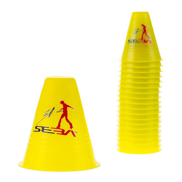 Zestaw 20 pachołków do slalomu na rolkach Seba Slalom Cones Dual Density