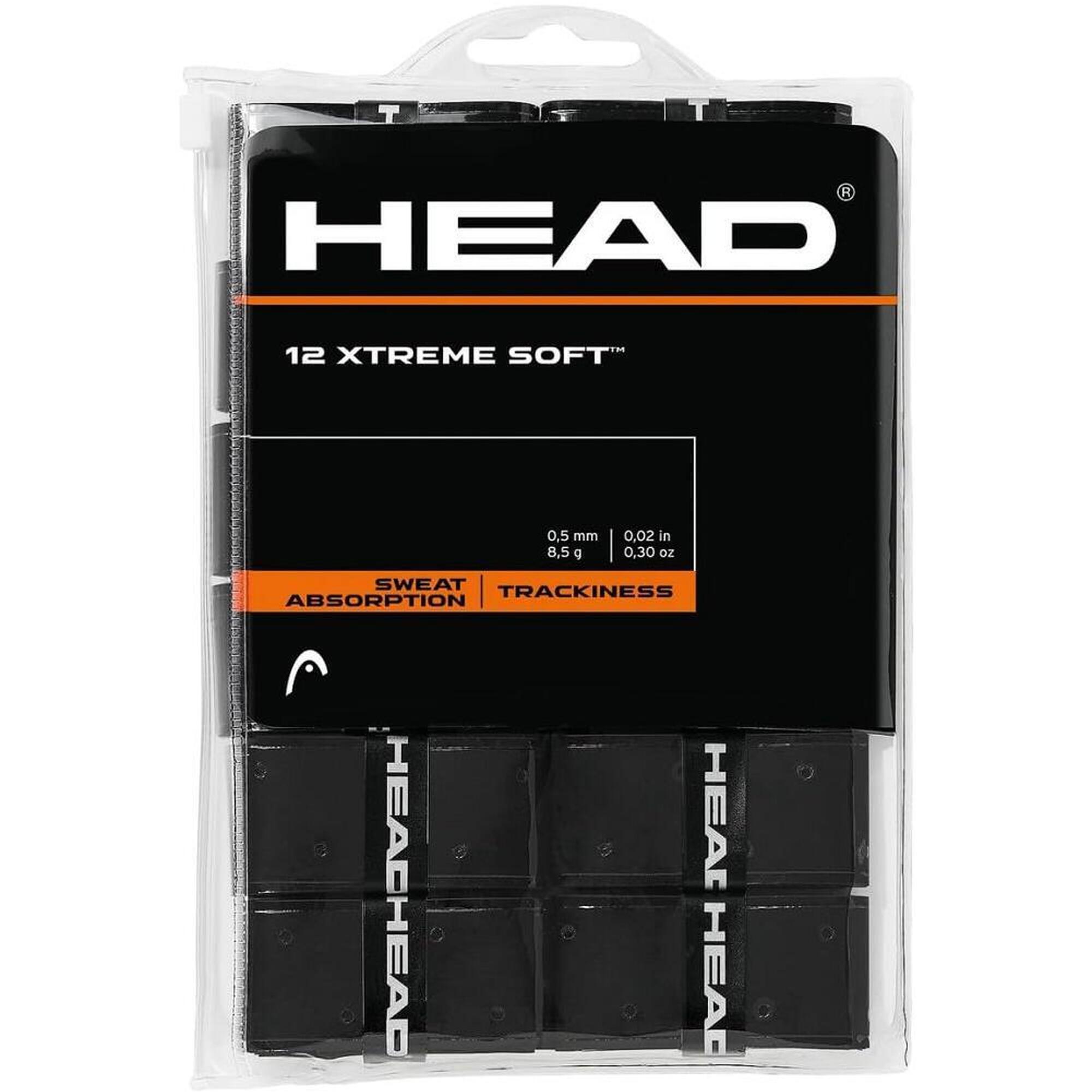 Owijki tenisowe Head Xtreme soft black 12P