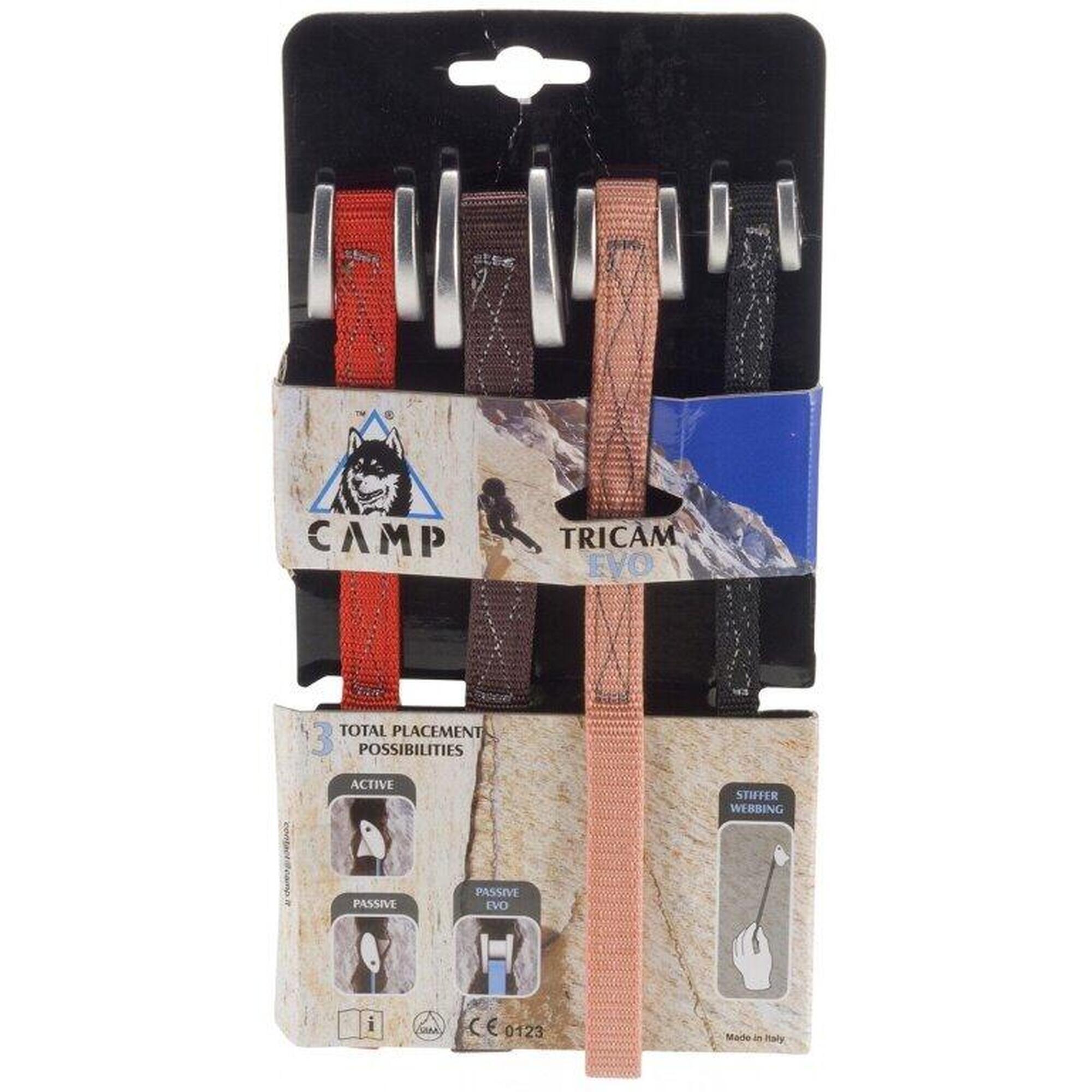 Zestaw kości wspinaczkowych Camp Tricam Evo Set 4-pack