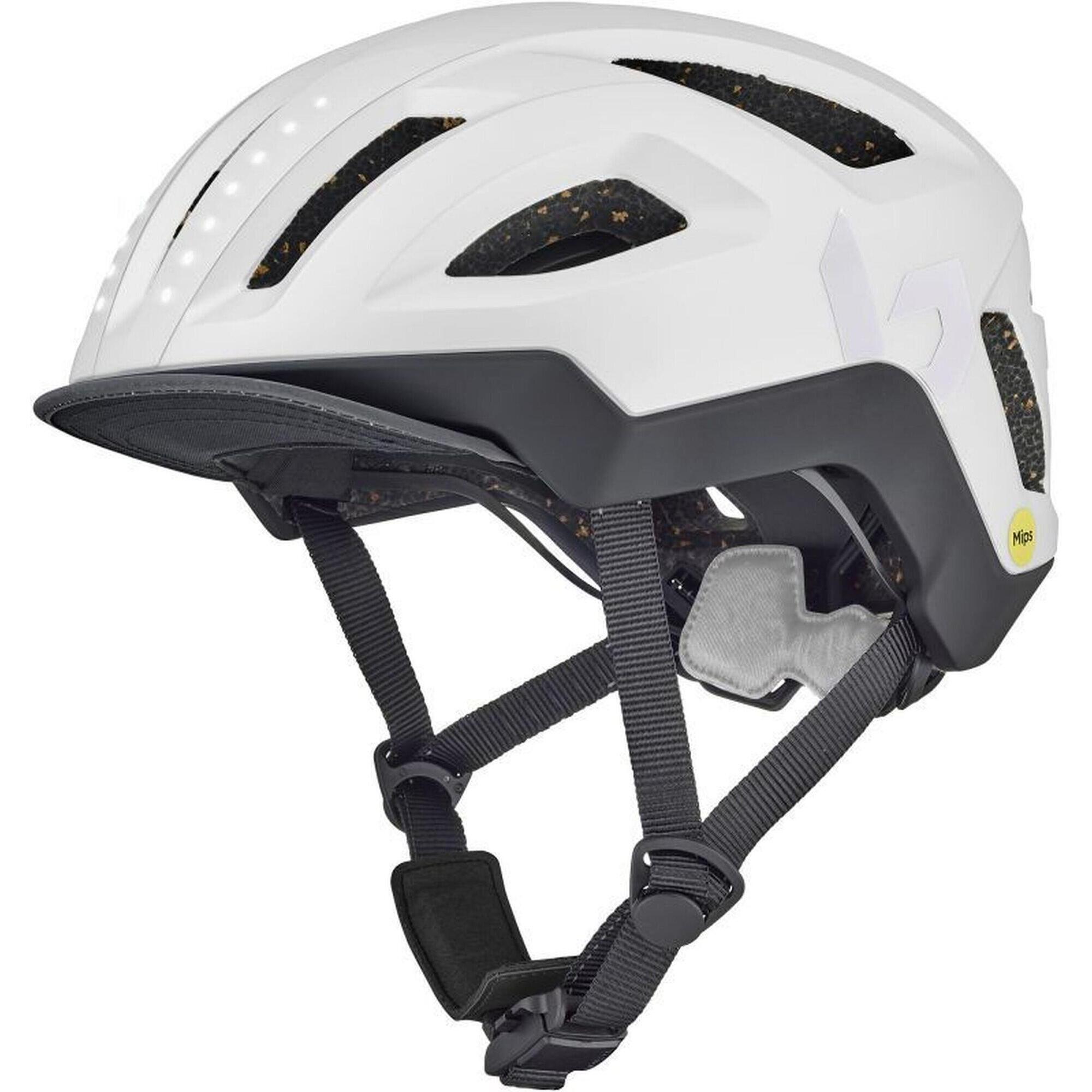 Kask rowerowy miejski „Halo React MIPS”, platynowy