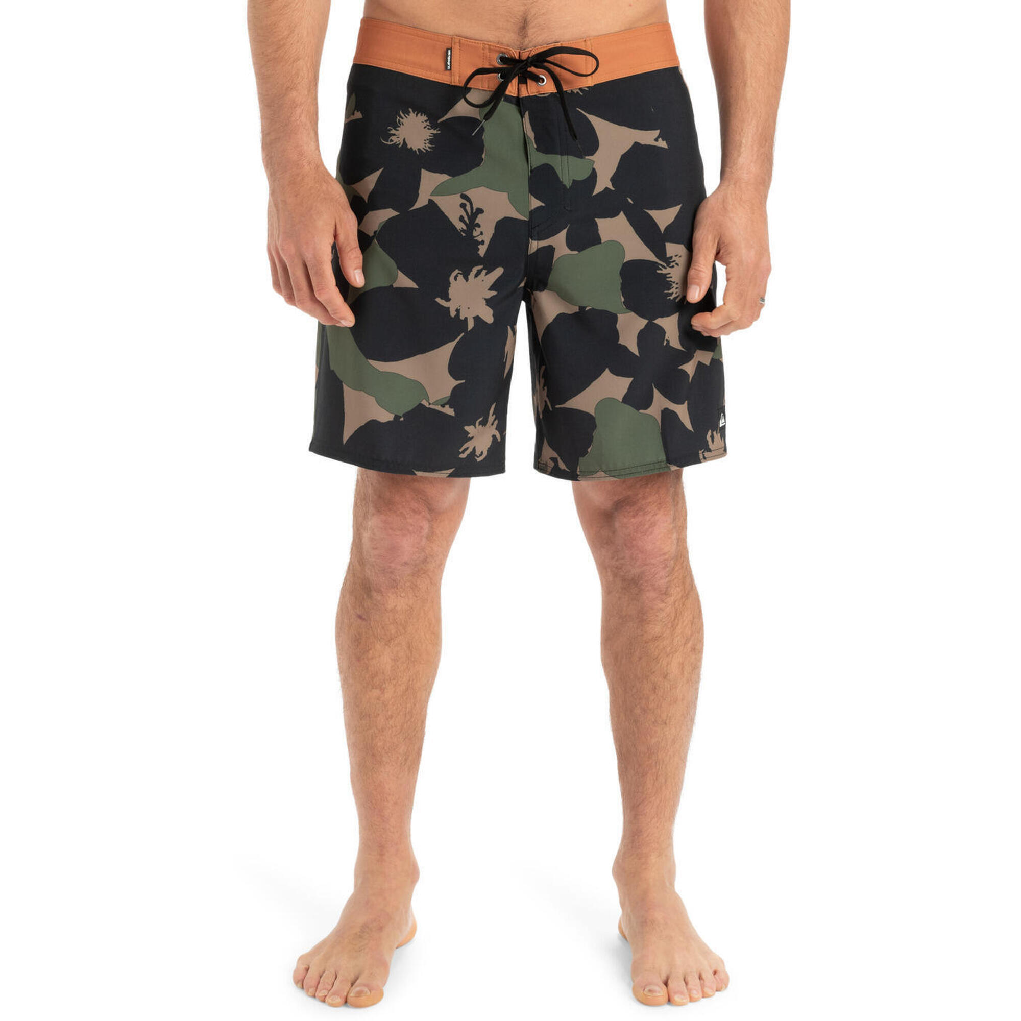 Spodenki boardshort dla Mężczyzn SURFSILK STRAIGHT LEG 18" Brązowy